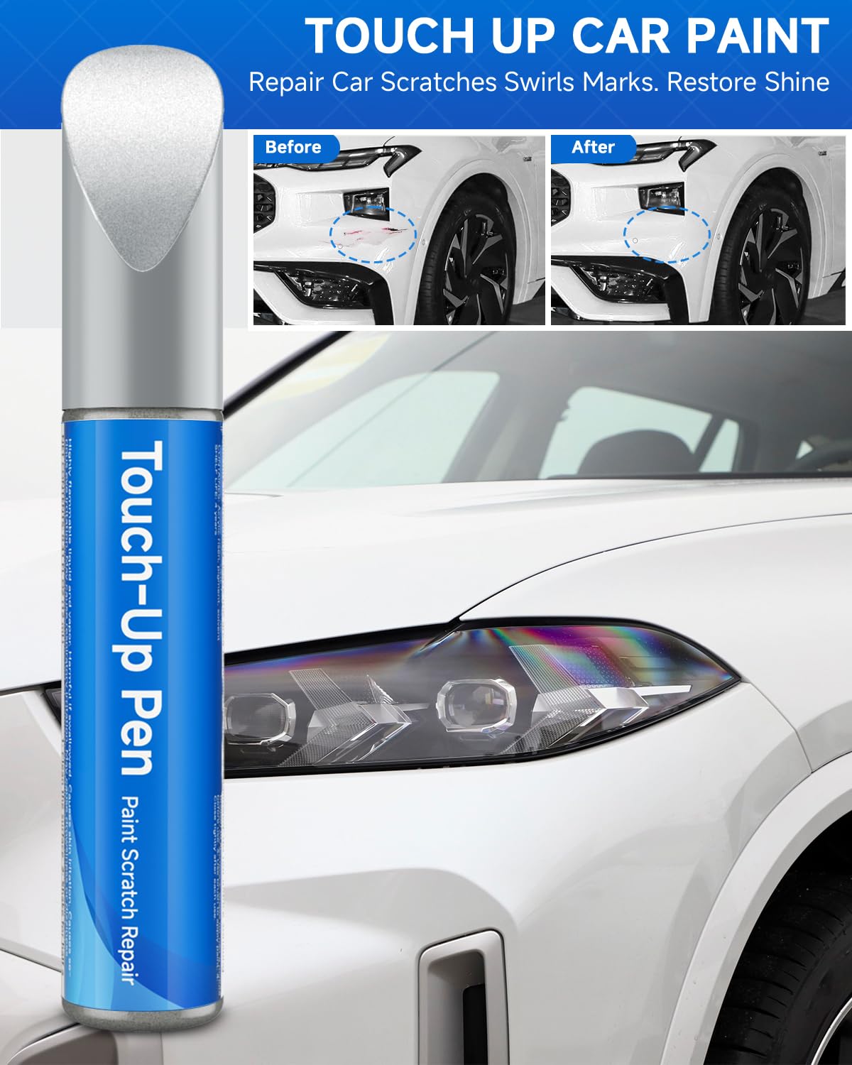 PQ Race Red Touch Up Paint Compatible with Ford Exact Match Touch Up Paint Car Scratch Repair