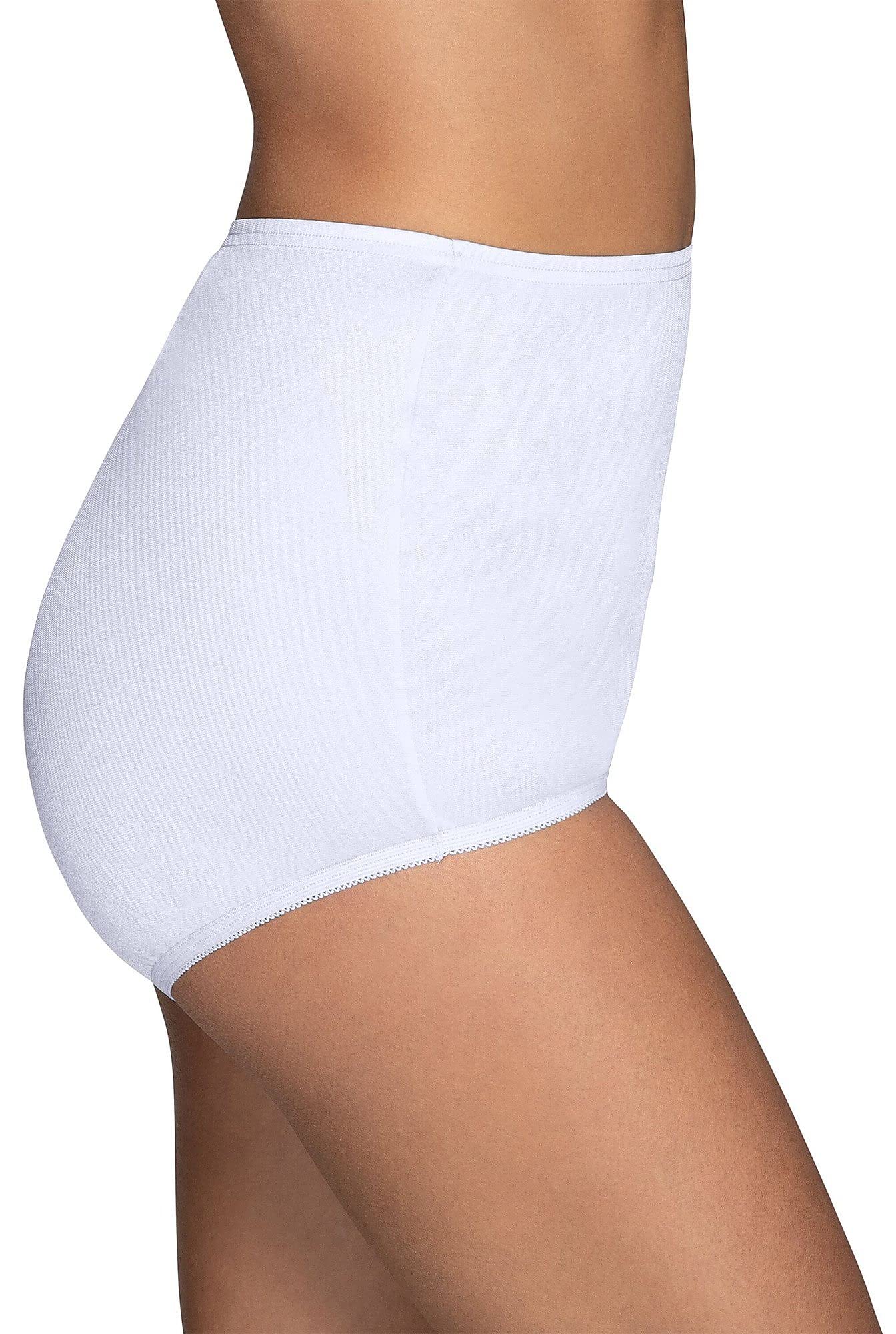 Vanity Fair Women's Ravissant Tailored Nylon Brief #15712, Size 7, Star White