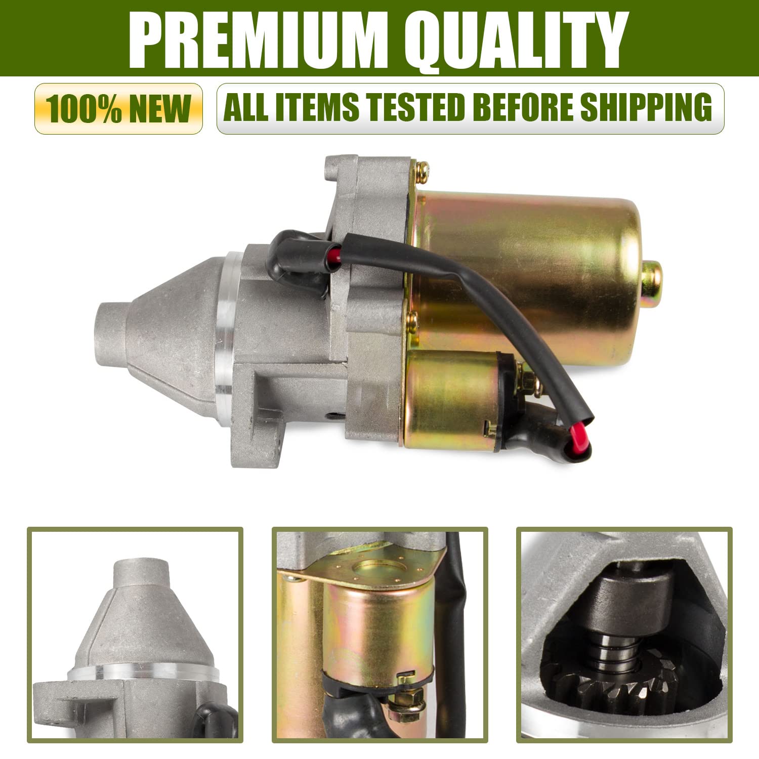 Ransoto Starter Motor Compatible With Toro Tx-413, Honda Gx340 Gx390 Gx420 11Hp 13Hp 16Hp Afron, Allmand, Ditch Witch, Replaces