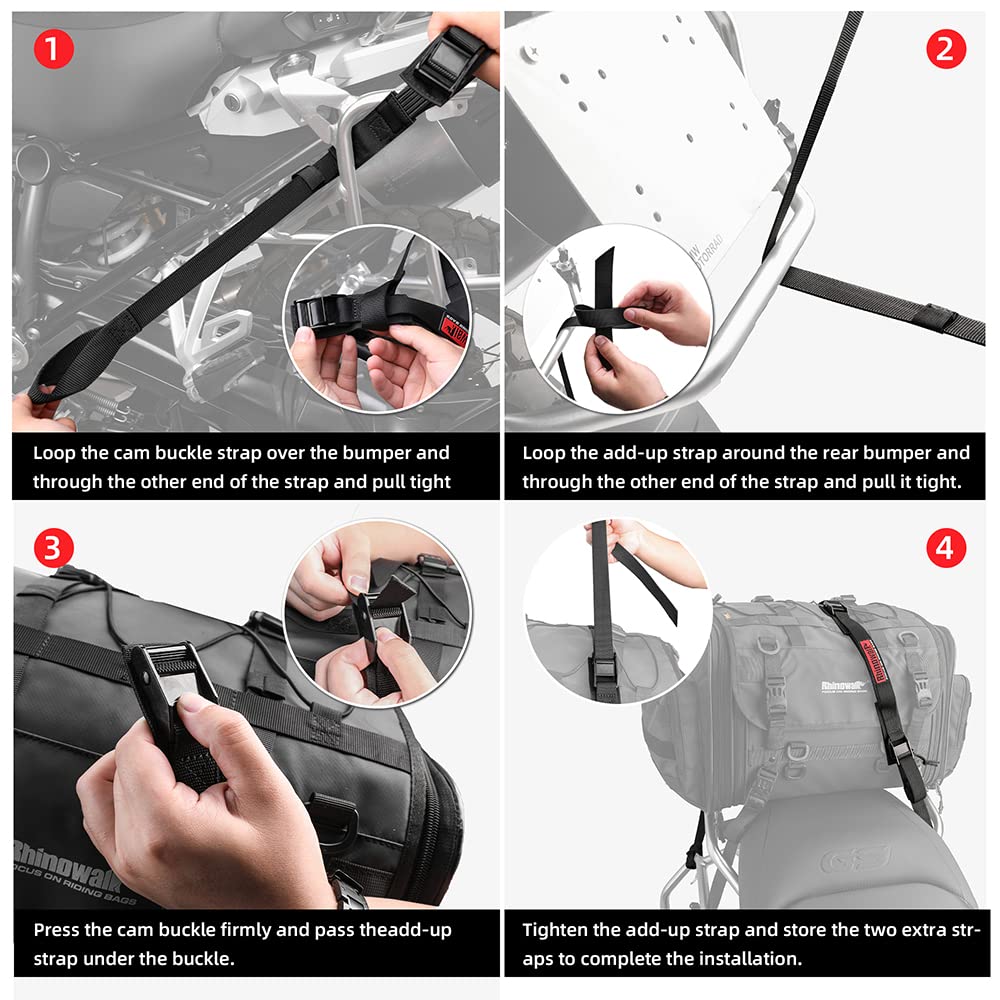 Rhinowalk Motorcycle Elastic Telescopic Strap Motorcycle Accessories Multifunctional Strap