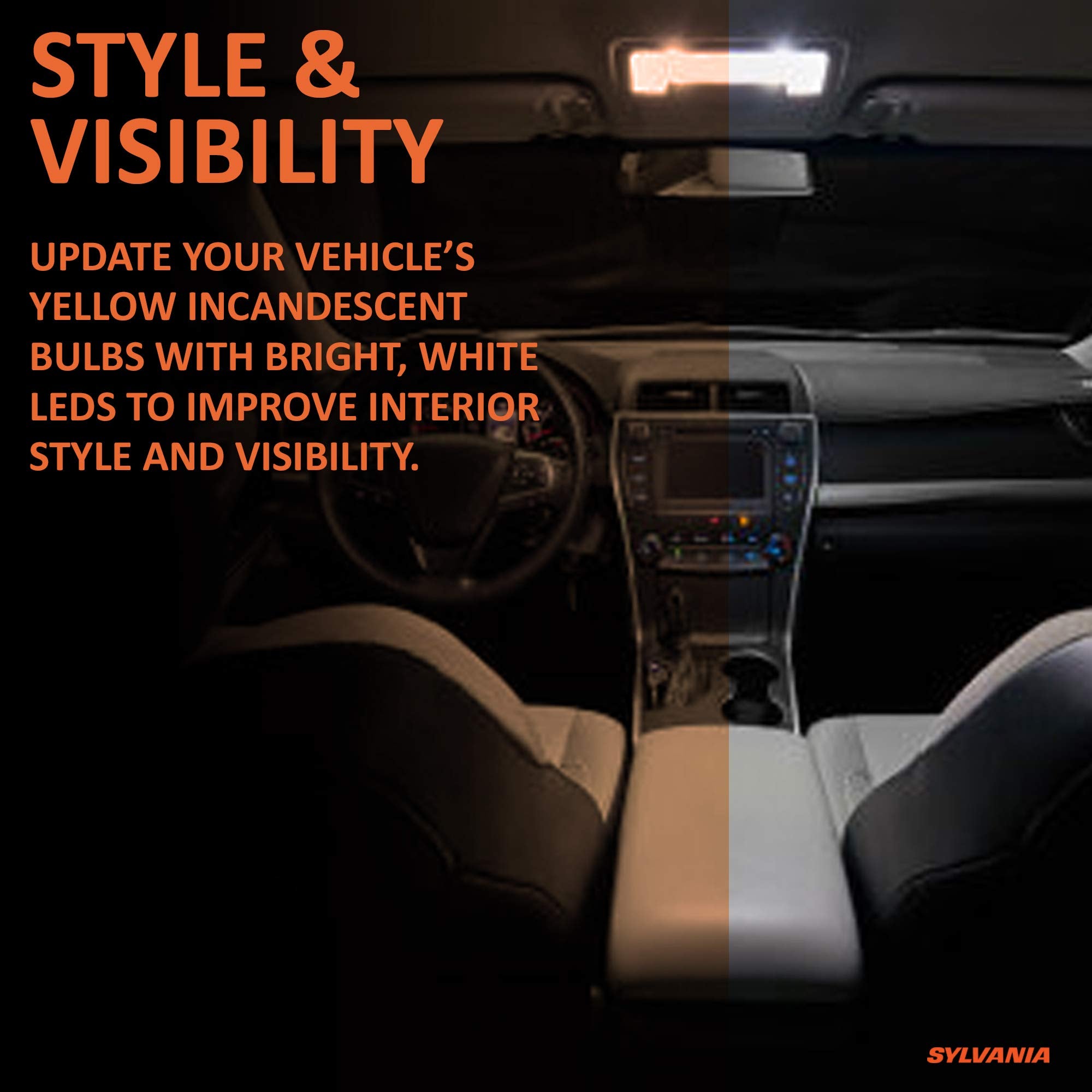Sylvania - 4114 Zevo Led White Bulb - Bright Led Bulb, Ideal For Daytime Running Lights (Drl) And Back-Up/Reverse Lights (Contai