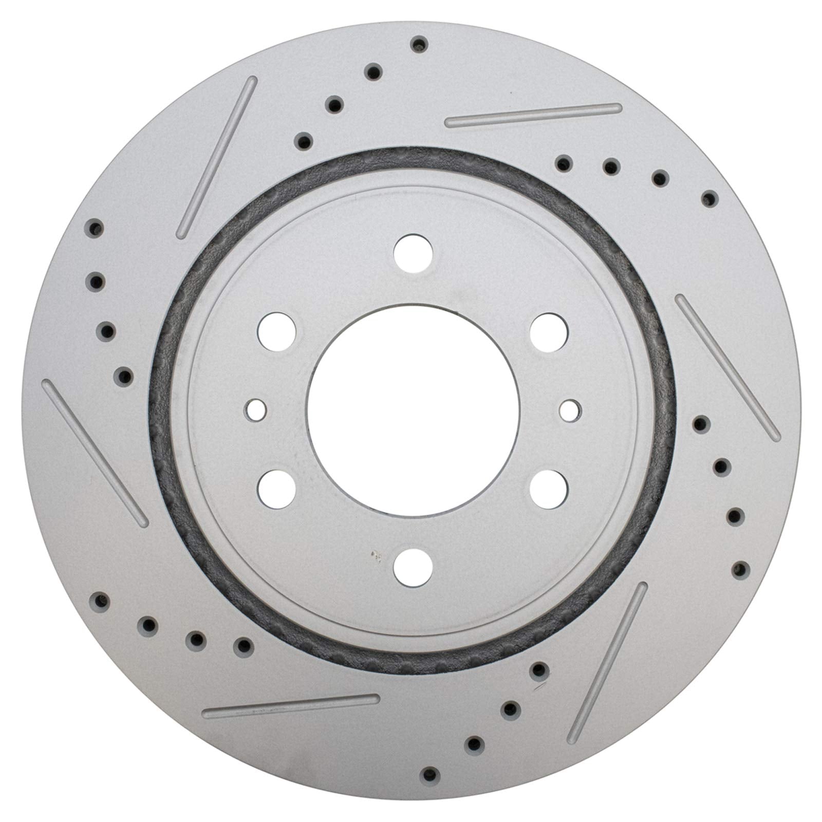 Trq Front Performance Brake Rotors Set Premium G-Coated Cross Drilled & Slotted Compatible With 2007-2021 Ford Expedition 2010-2
