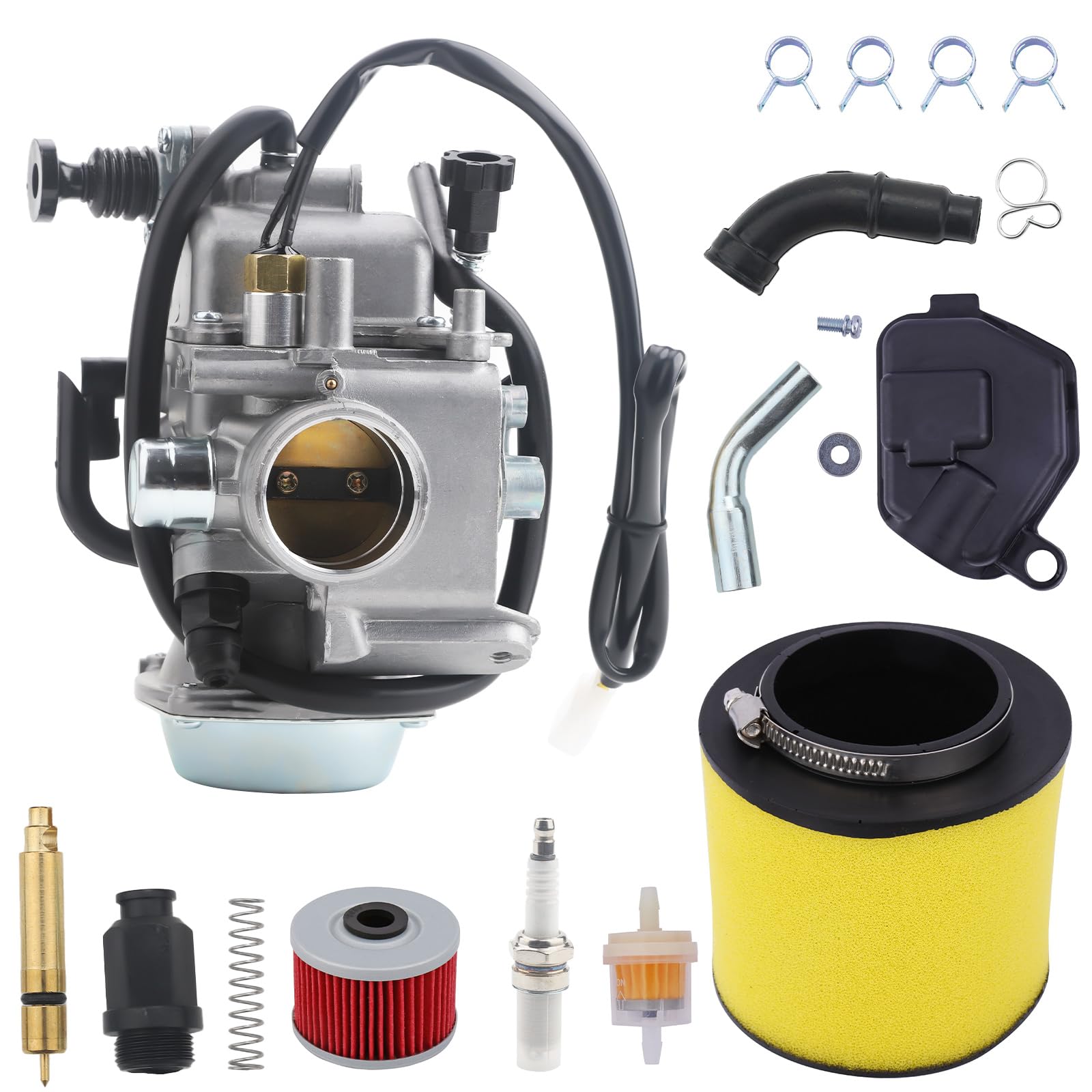 Rancher 350 Carburetor For Honda Trx350 00-06, Trx450 S/Es 98-04, Fourtrax 300 1988-2000, Foreman 400 97-04,With Parts Air Filte