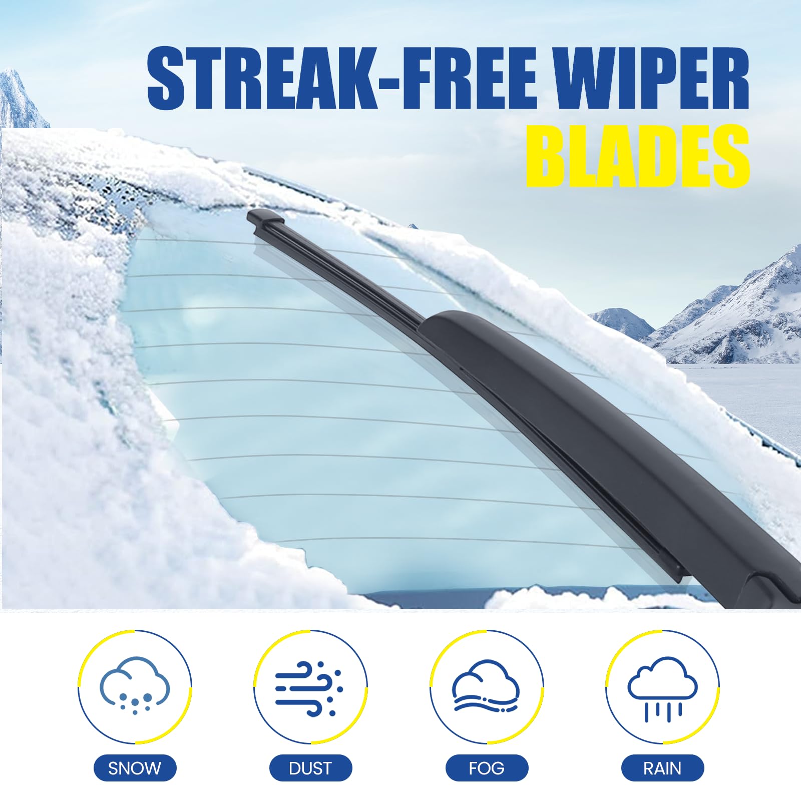 Gspscn 13'' Rear Wiper Blade,Replacement Back Windshield Wiper For Audi Q3 24-19,Q5 17-09,Sq5 17-14 /Benz Gle350,Gle450,Gle53,Gl