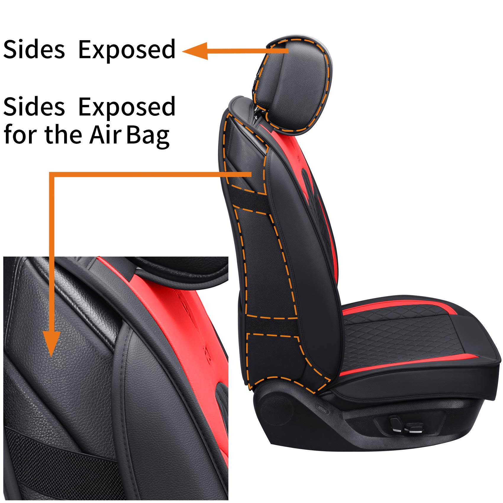 Aierxuan Front Car Seat Covers Women Leather Waterproof Universal For Rav4 Kia Sorento Pilot Hrv Ridgeline Odyssey Chr Ford Rang