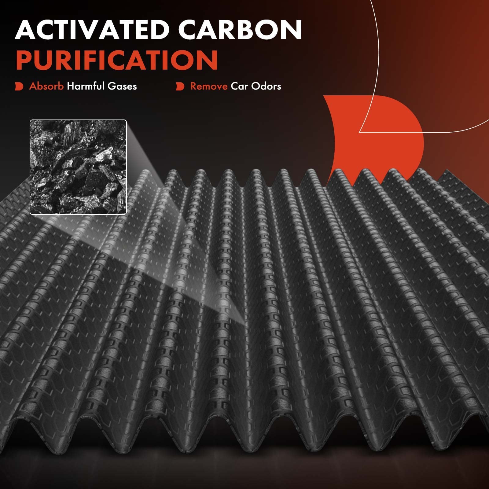 A-Premium Cabin Air Filter With Activated Carbon Compatible With Nissan Sentra 2013-2019, Juke 2011-2017, Leaf 2011-2023, Cube 2