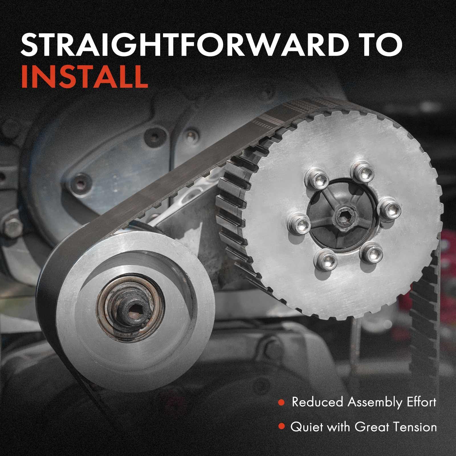 A-Premium Belt Tensioner Assembly With Pulley Compatible With Chevrolet Cruze 2010-2016, Sonic 2012-2018 & Saturn Astra 2008-200