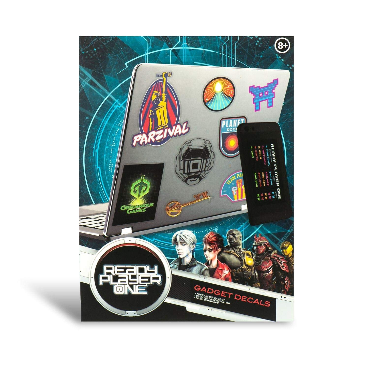 Paladone Gadget Decals, Vinyl, Multi-Colour, 21 X 15 X 1 Cm