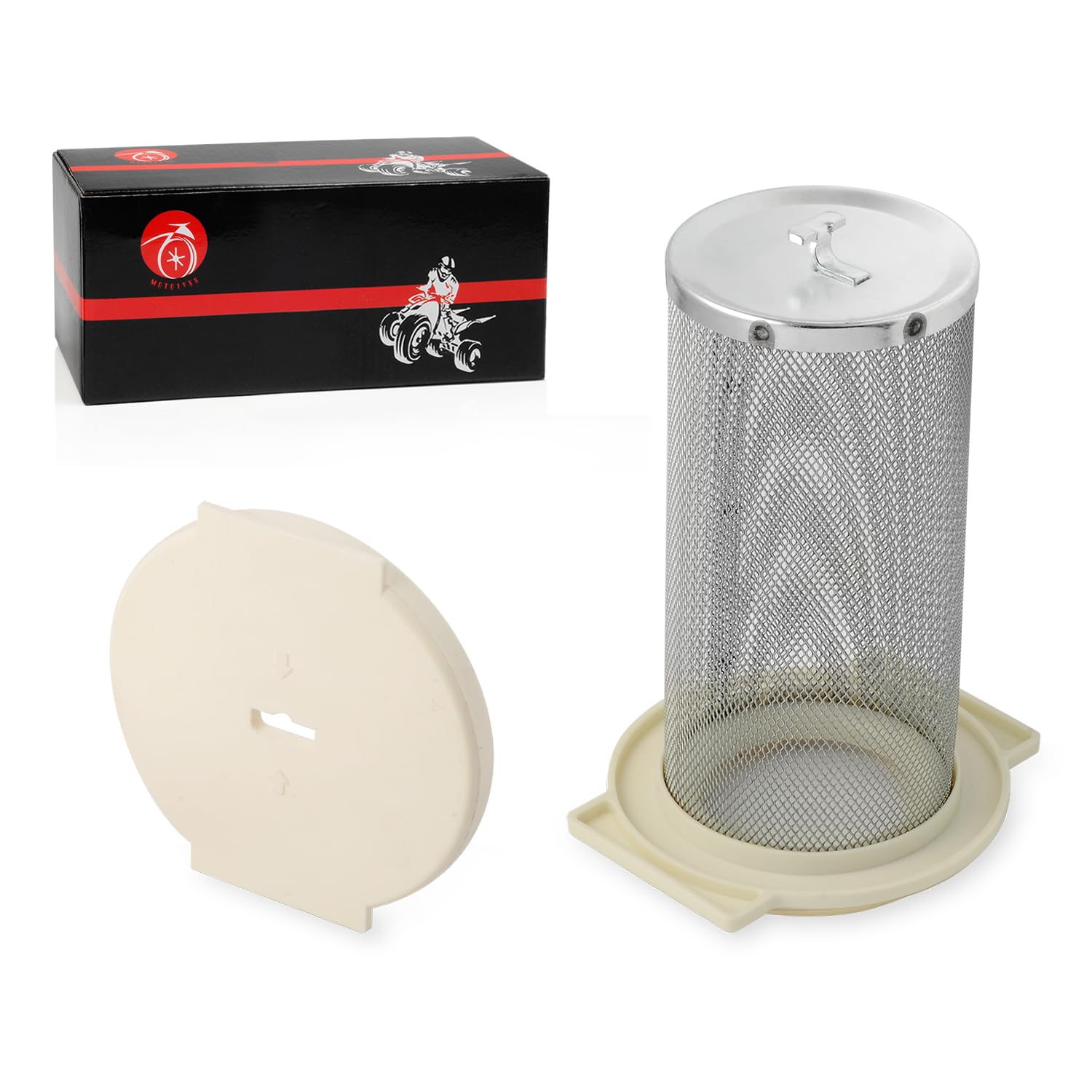 Air Filter Cage Guide & END CAP For Yamaha Big Bear 350 Moto-4 250 350 Timberwolf 250 YFB250 1987-2000 Kodiak 400 1993-1999 1YW-