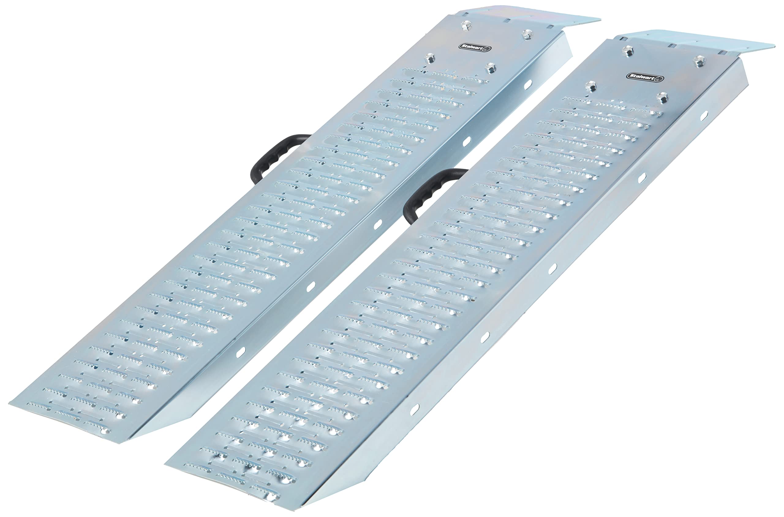 Loading Ramps - Steel Ramp Set For Atvs, Motorcycles, Mowers, Carts & More - Use With Pickup Trucks & Trailers - 1200Lb Combined