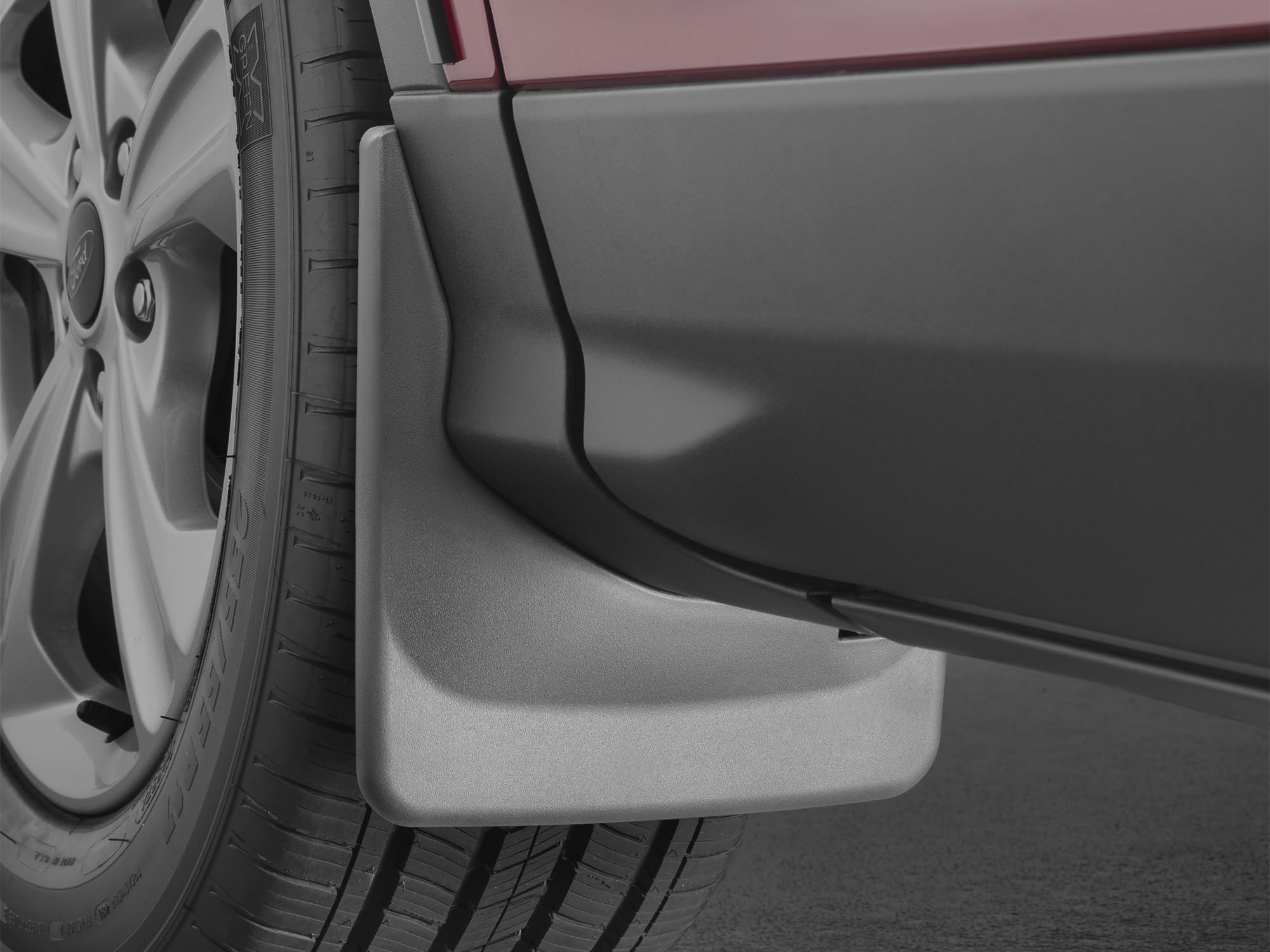 WeatherTech Custom No Drill Splash Guard MudFlaps for Ford Escape - Front Pair (110040), Black