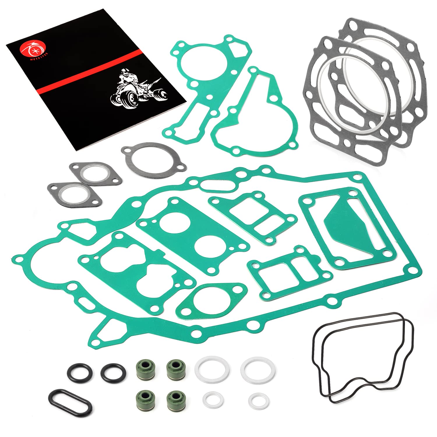 MOTO1988 Engine Top End Rebuild Kit for Kawasaki Mule 2500-4010, Model 13001-2210, Piston, Ring, Gasket Seal
