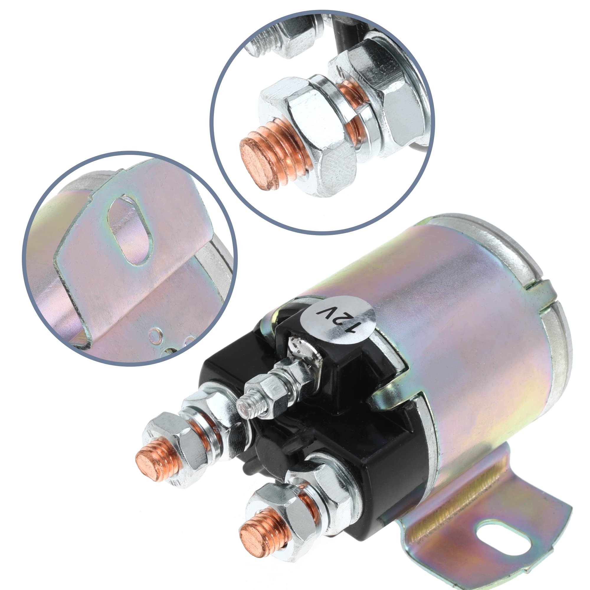 YRANZO 12V Starter Solenoid for Yamaha Golf Carts G2-G20 (1985-2002) - 4 Terminal Replacement Model Solenoid-950