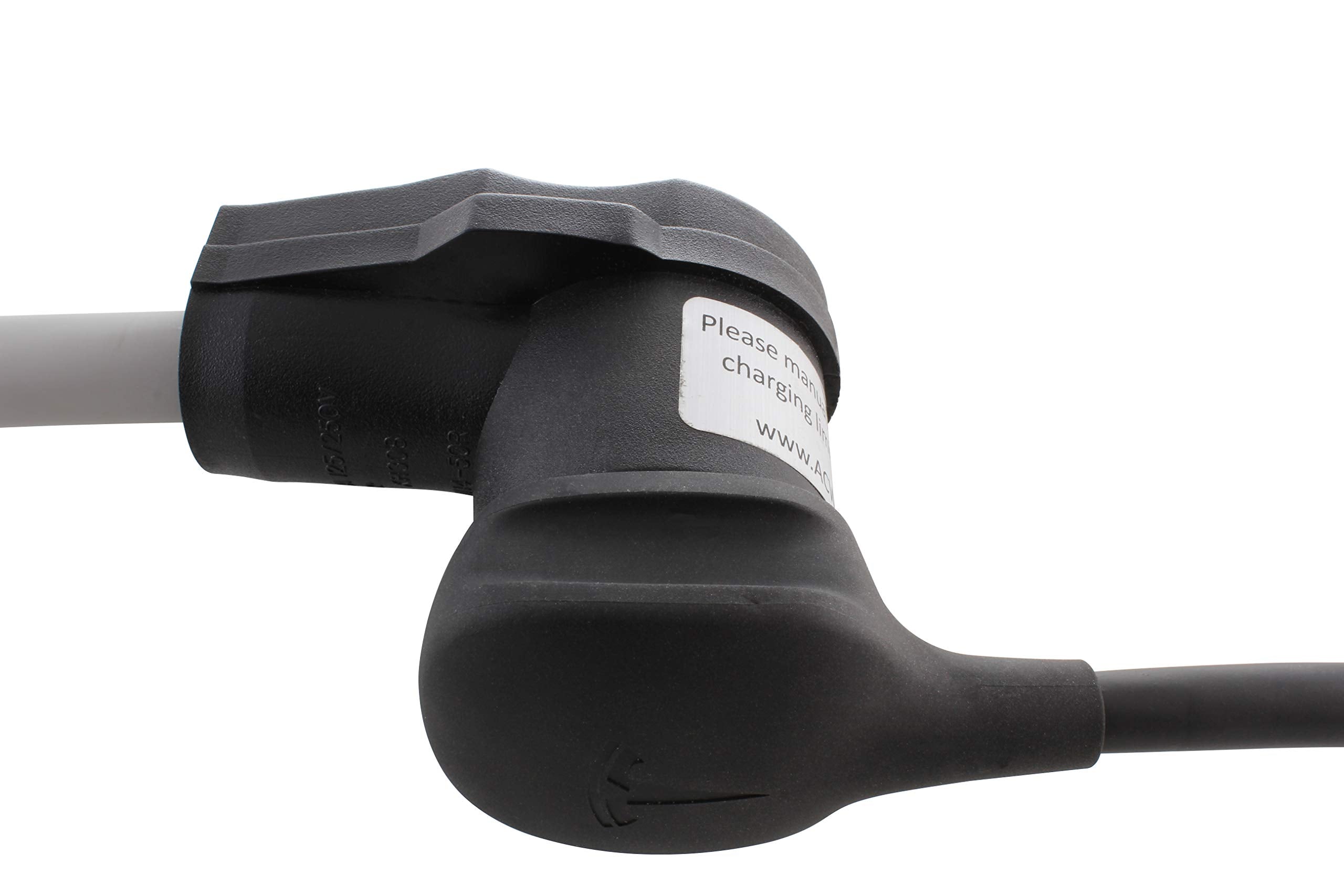AC WORKS Electric Vehicle Charging Adapter for Tesla, 30A 250V, Model EV630MS-018, Grey