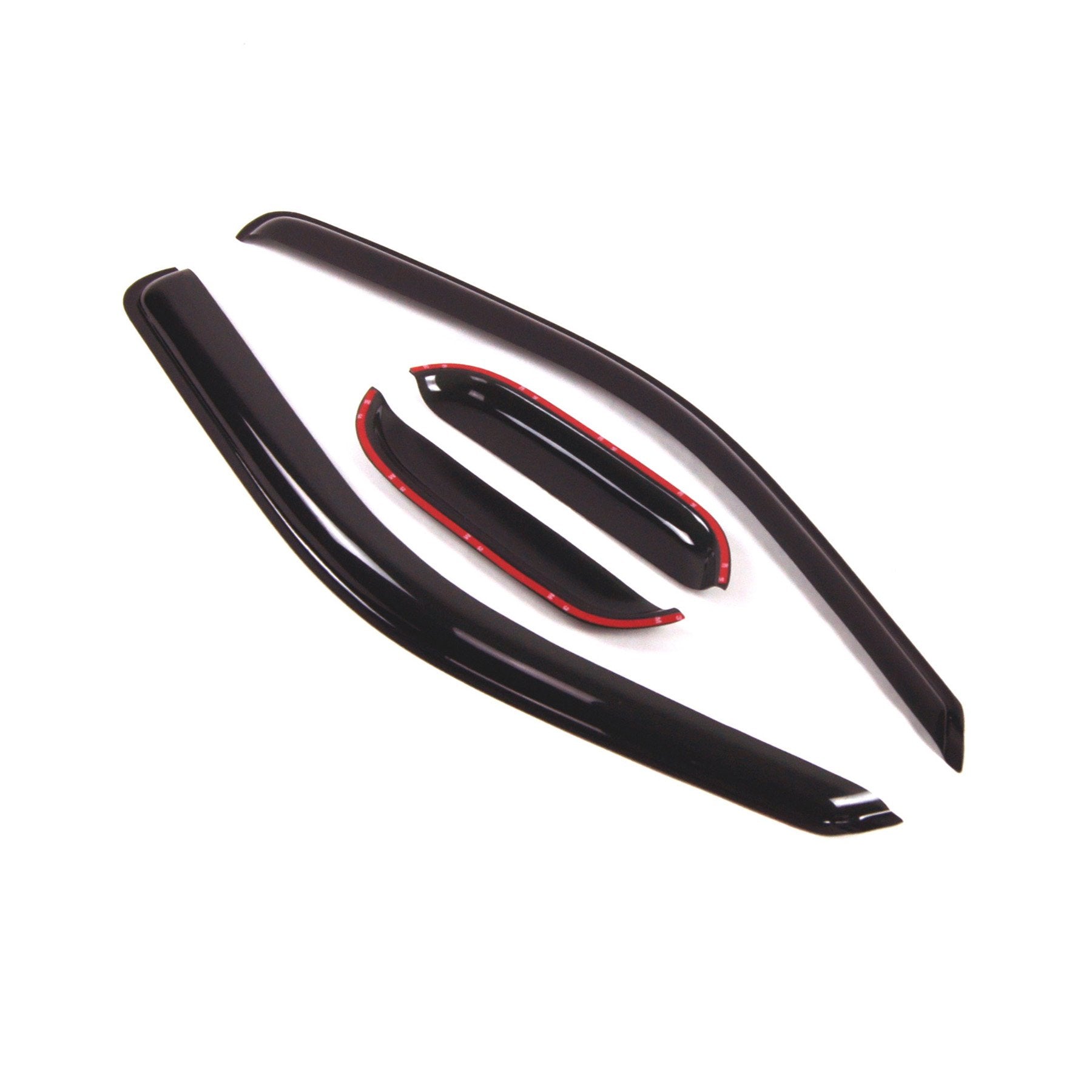 Tuningpros Outside Mount Window Vent Visors Rain Guards Compatible With Chevy Colorado Ext 2004-2012 | Side Window Wind Deflecto
