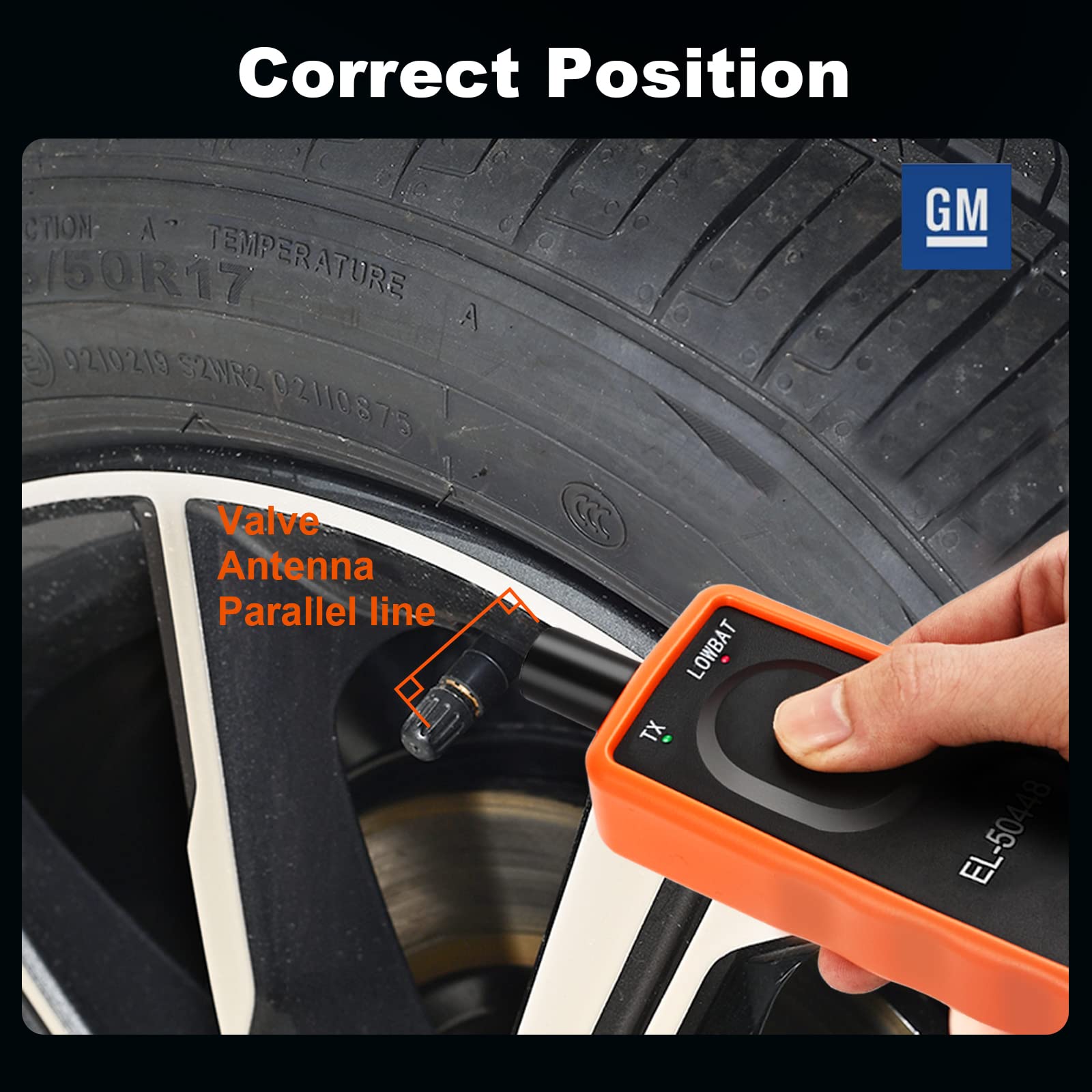 Hunbilfin Tpms Relearn Tool For Gm Auto Tire Pressure Monitor System Sensor Activation Tpms Reset Tool Oec-T5 El-50448 For Gm/Ca