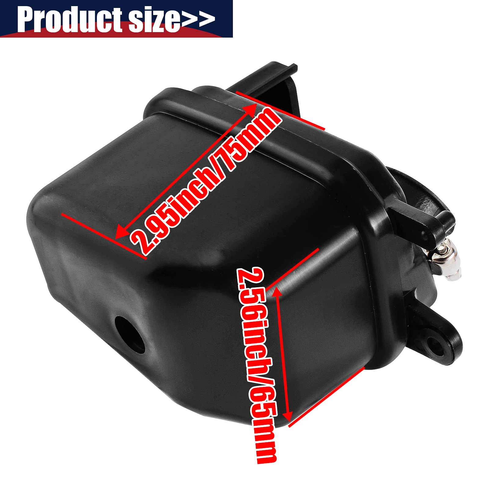 Qazaky Filter Cleaner Box Housing Assembly Compatible With Yamaha Pw50 Py50 G50T Peewee Pw 50 Y-Zinger Pit Bike Motorcycle