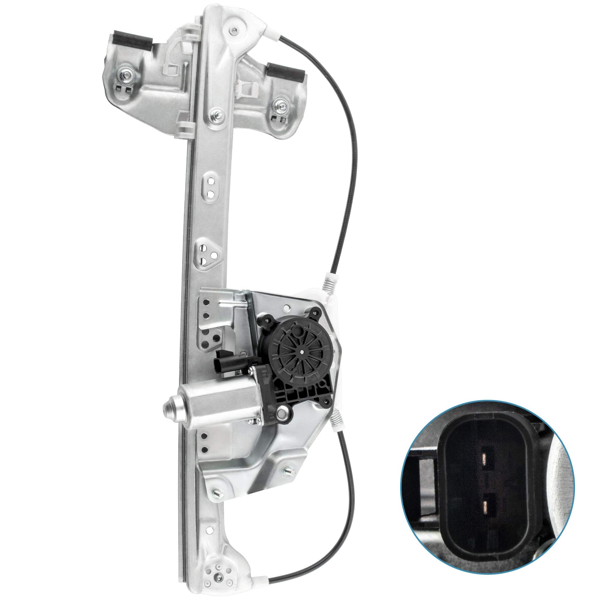 Boxi 19244838 741-583 Rear Left Driver Side Power Window Regulator And Motor Assembly Fit For Cadillac Deville 2000 2001 2002 20