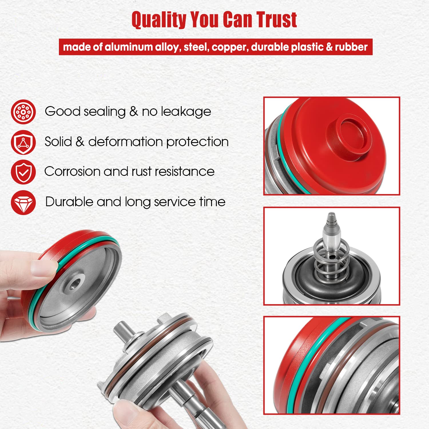 DearChan Corvette Servo Piston Assembly, Aluminum Alloy, Model DC-700R4, for GM 1982-2014 700R4 4L60E 4L65E