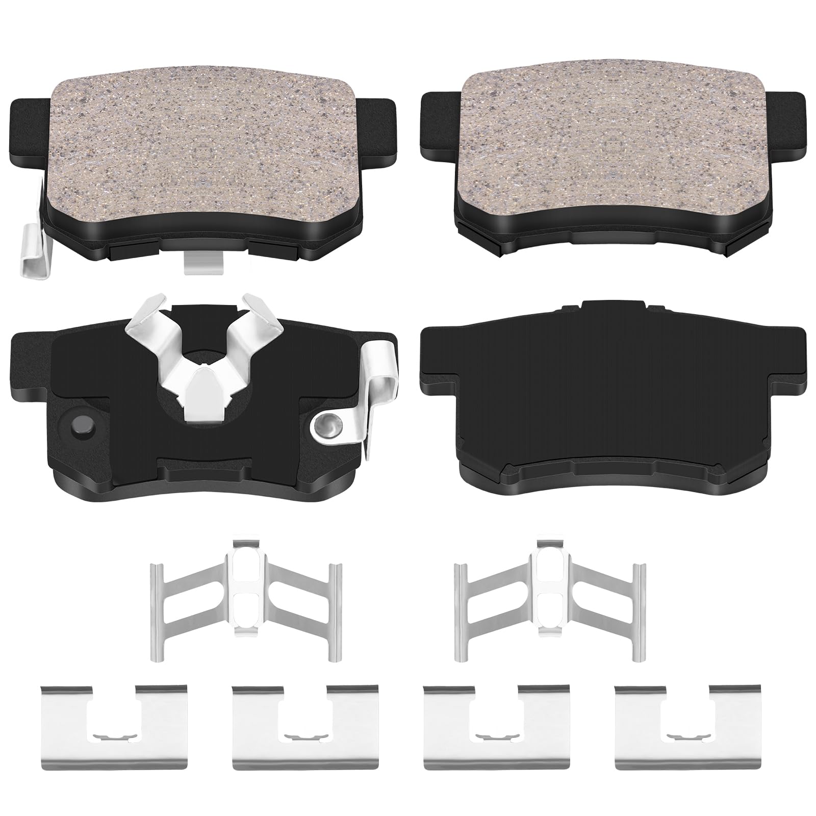 HYFTJYZ Ceramic Rear Brake Pads Set Compatible with 2013-2018 Acura RDX;2010-2012 Acura RDX(Base);2010-2011 Honda Accord Crossto