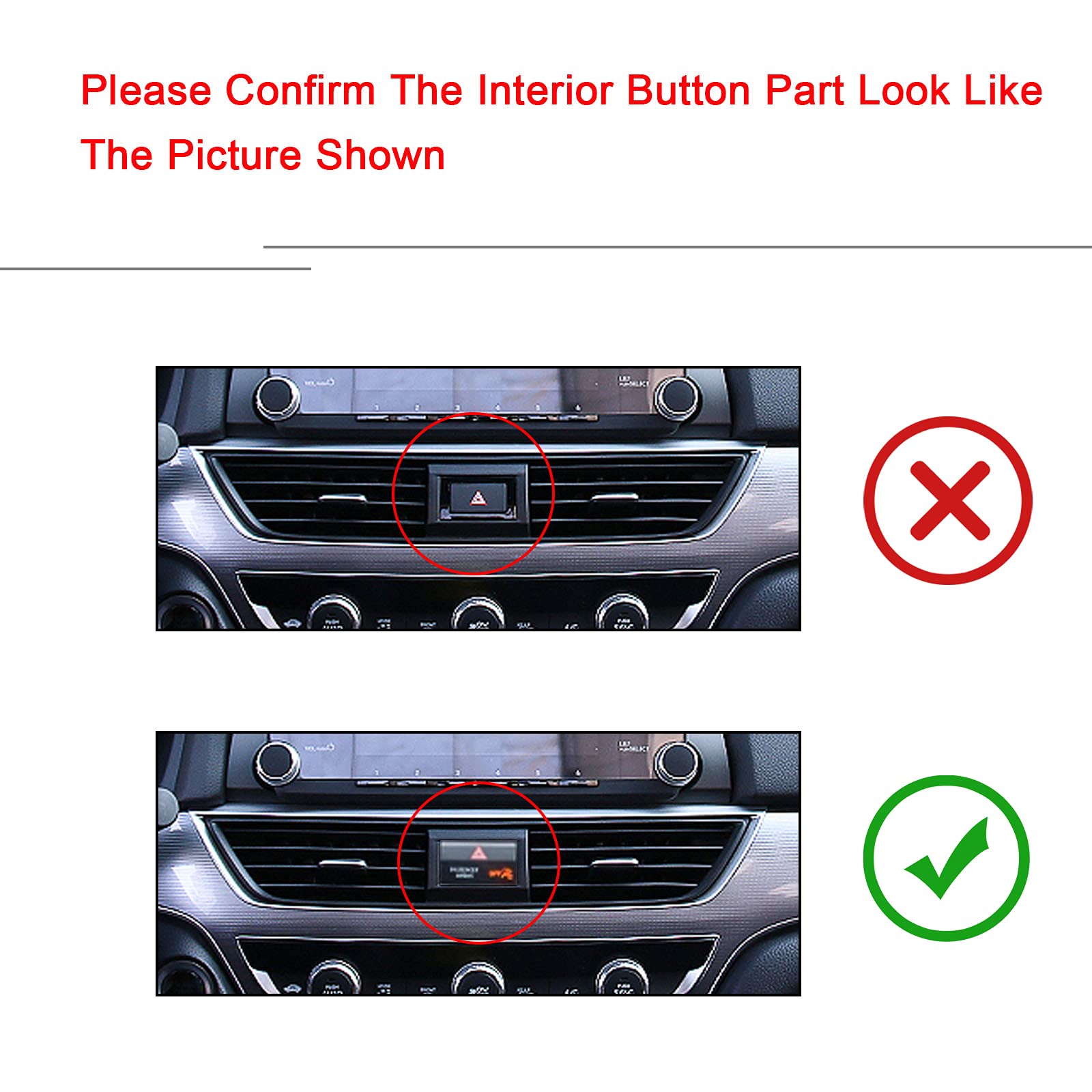 Xotic Tech Central Dashboard Air Vent Ac Outlet Frame Cover Molding Trim Stainless Steel Compatible With Honda Accord 2018 2019