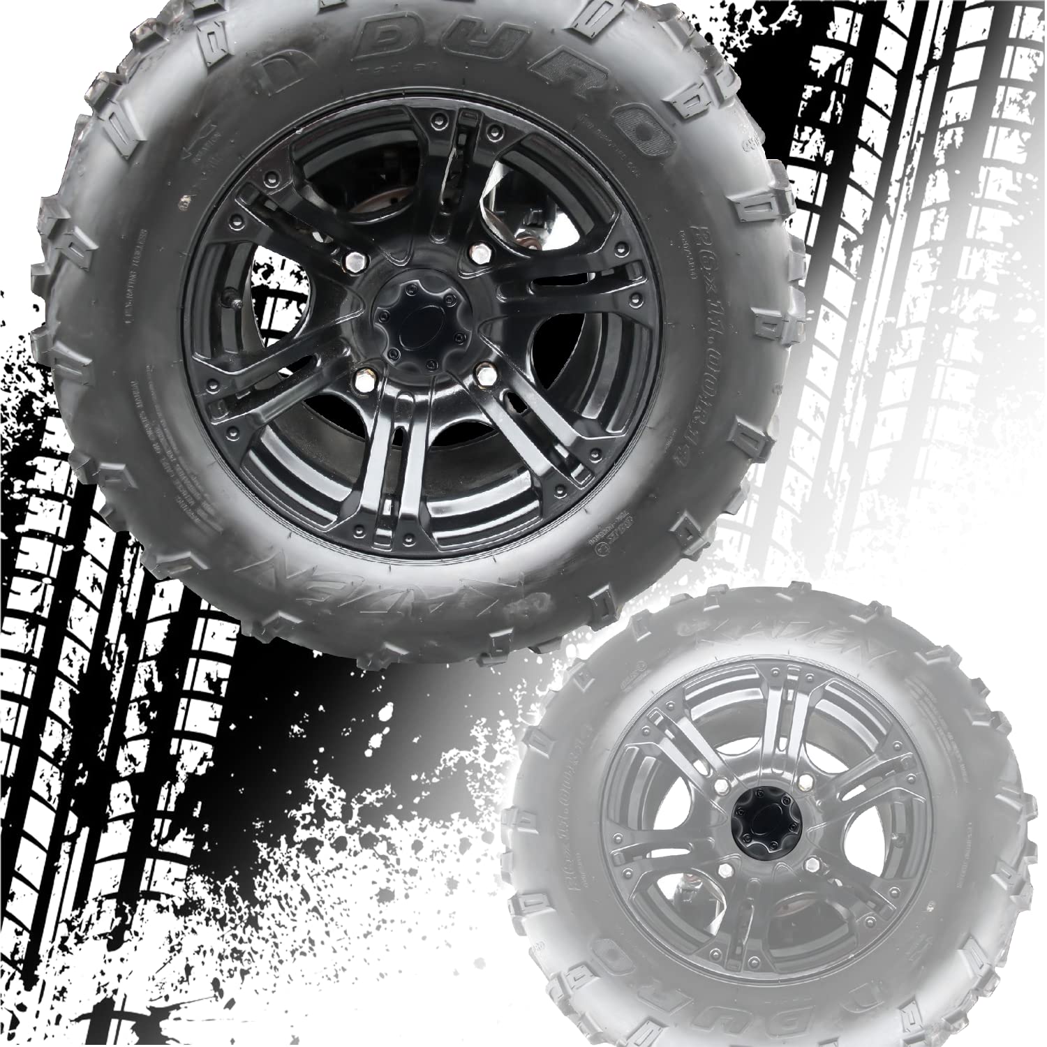 Cpowace 4Pcs Black Hub Cap Wheel Center Cap Compatible With Polaris Sportsman Ranger Rzr Ace 1521509-521