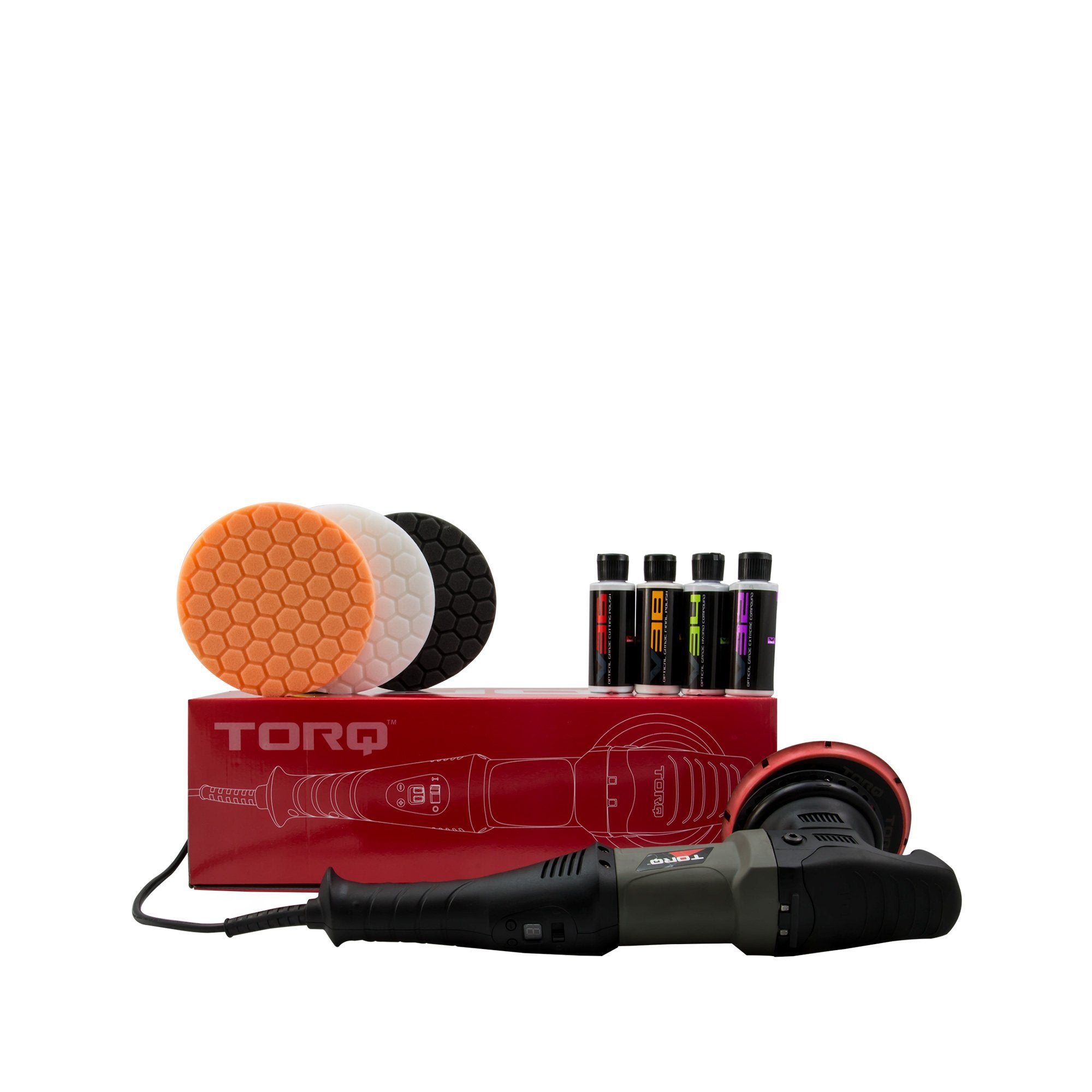 Chemical Guys BUF502X - TORQ22D Random Orbital Polisher, Pads, Polishes & Compounds Kit (Safe for Cars, Trucks, SUVs, & More) -