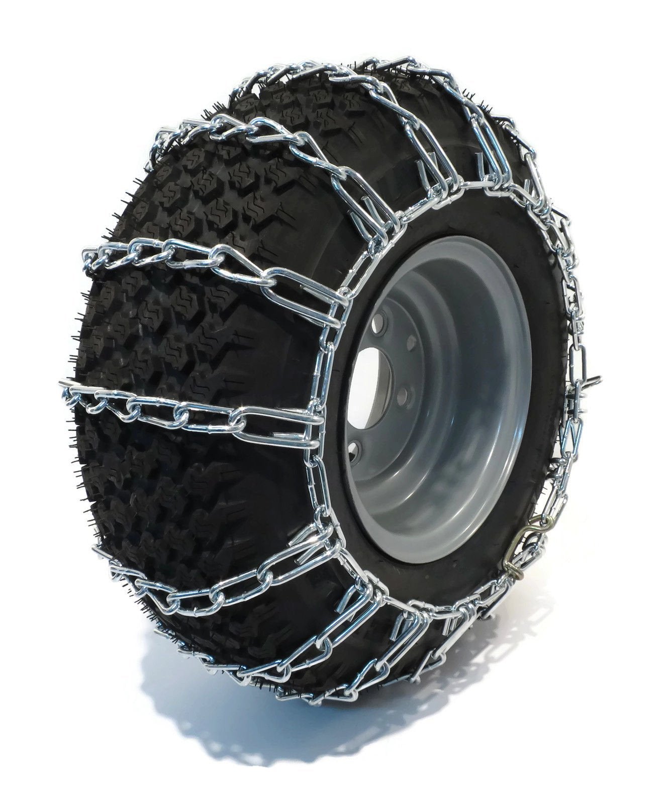 The Rop Shop Pair 2 Link Tire Chains 23X9.50X12 For Mtd/Cub Cadet Lawn Mower Tractor Rider