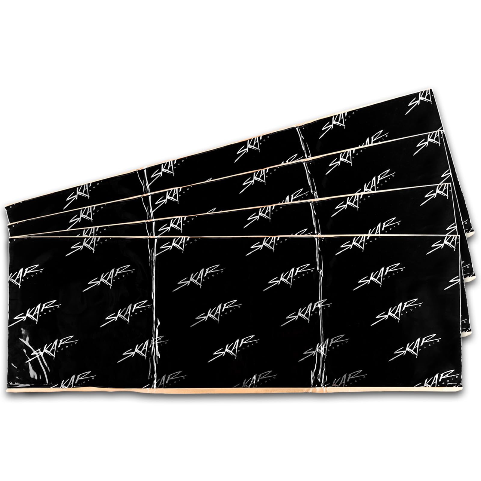 Skar Audio 12 Sq Ft Automotive Sound Deadening Door Kit, 80mil Butyl Rubber & Aluminum, Black, Model SK2MM-DOORKIT
