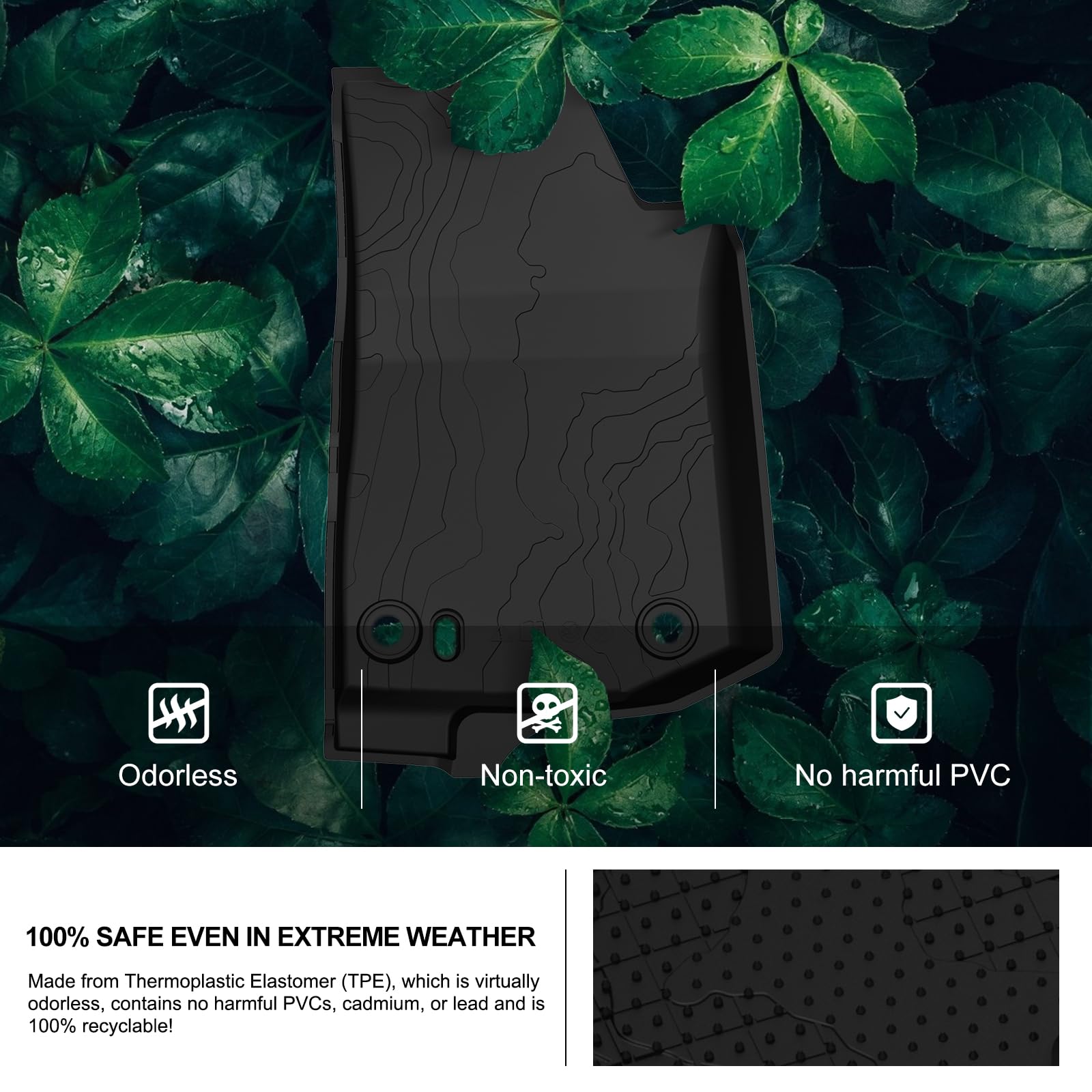 Kiwi Master Floor Mats For 2018-2025 Jeep Wrangler Jl 2-Door Oem Replacement 82215202Ae All Weather Floor Liners Front And Rear
