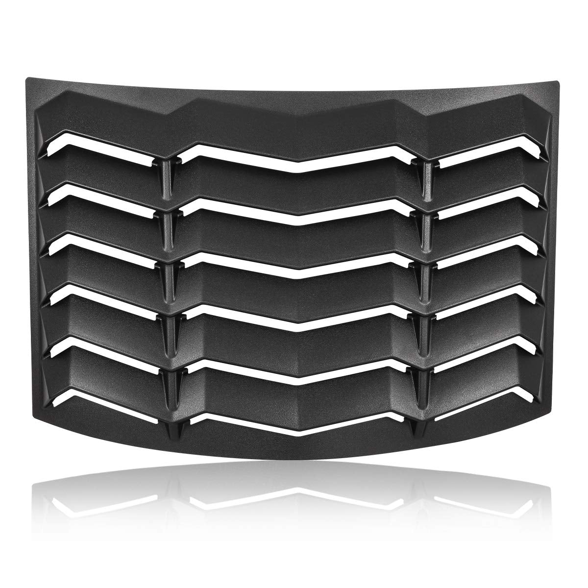 Window Louvers 2010-2015 Rear+Side Set Sun Shade Windshield Cover Matte Black Compatible With Chevrolet Chevy Camaro 2010 2011 2012 2013 2014 2015