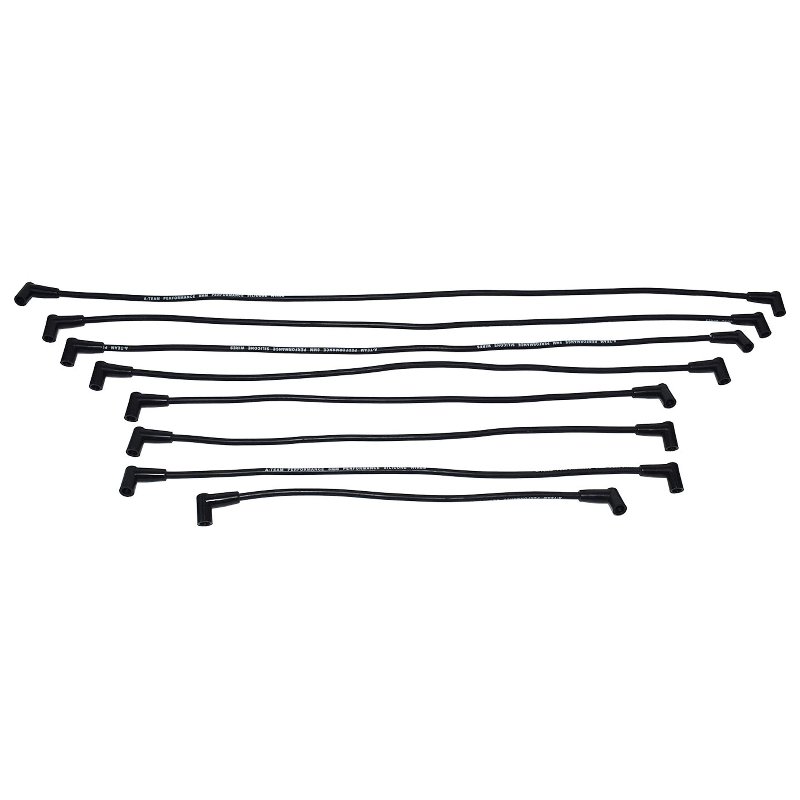 A-Team Performance - 8.0Mm Silicone Spark Plug Wires Set High Performance - Compatible With Sbc Small Block Chevy Chevrolet Gmc