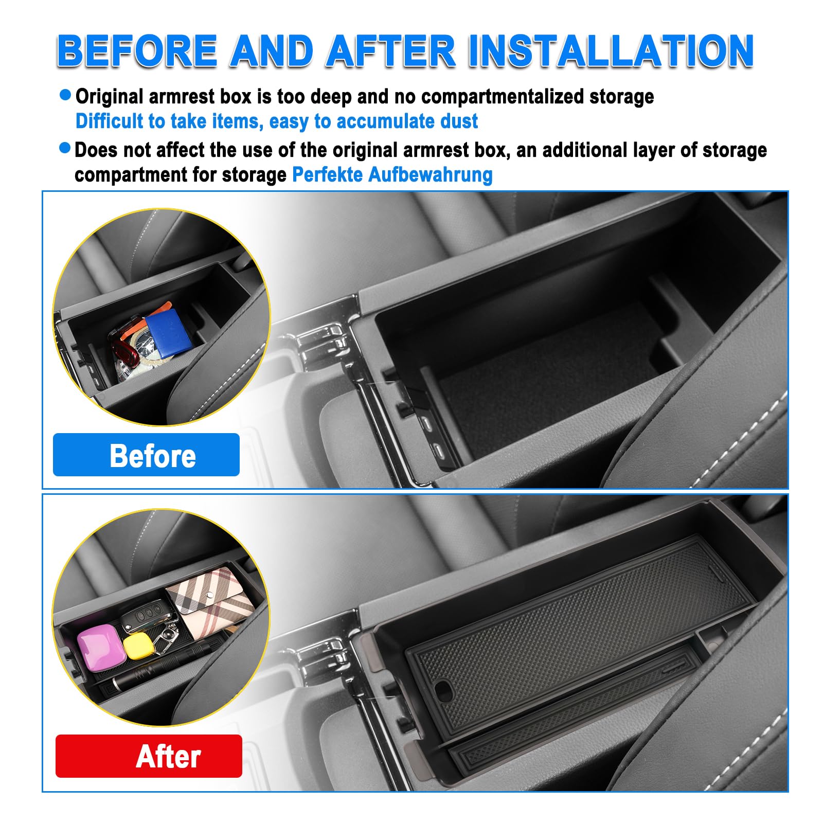 Shaohao For 2023 2024 Toyota Prius Console Organizer Tray, For Toyota Prius 2023 2024 Accessories Console Tray 2023 2024 Prius Le Xle Limited Storage Box Organizer For 2023 2024 Toyota Prius Prime