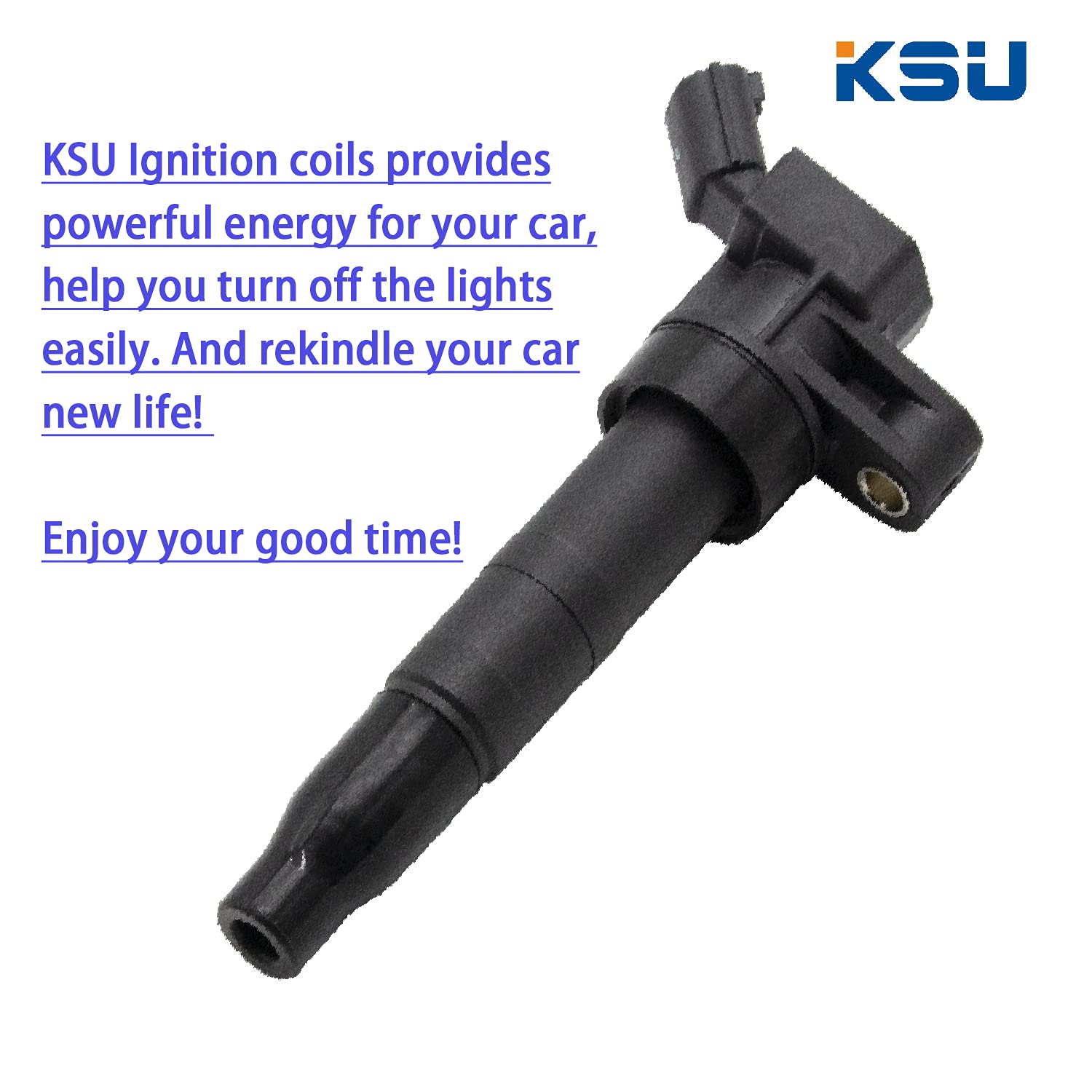 KSU Coil pack spark plug Double Iridium compatible with Hyundai Sonata 2.4L L4 Electric/gas 2011 2012 2013 2014 2015