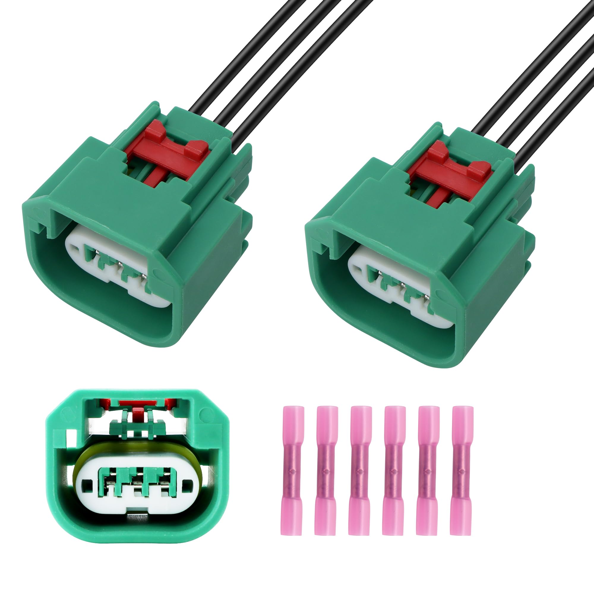 HiSport Headlight Connector Wiring Harness Replace 68064997AA 16 AWG Compatible with Chrysler Jeep Headlight Daytime Running Lam
