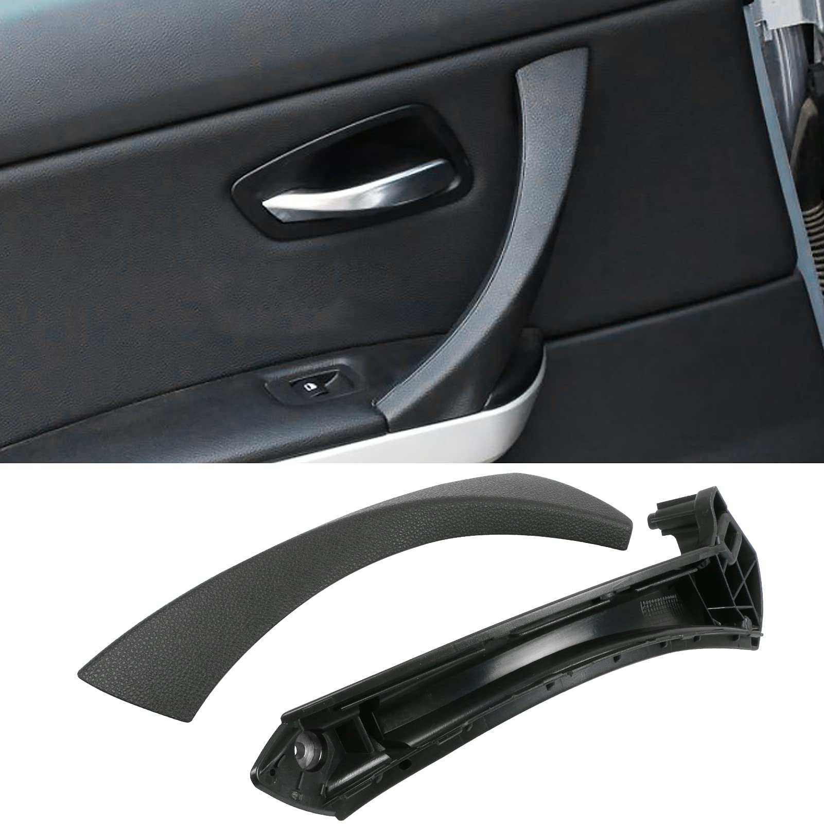 Ttcr-Ii Compatible With Bmw 3 Series Door Handle Covers 2006-2012, Completed Part 2 Pcs For E90 E91 Door Pull Handles Replacemen