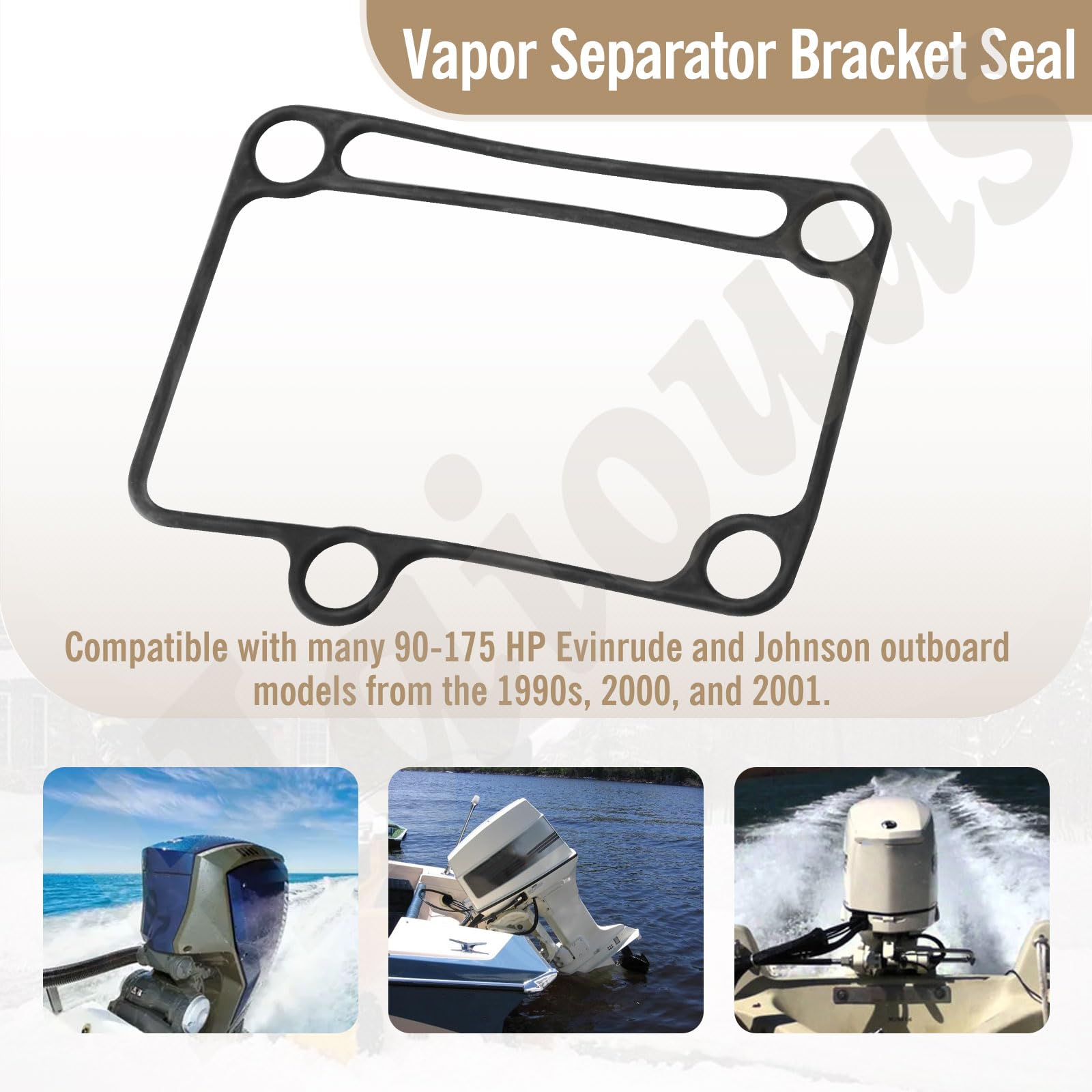 Haiouus 335236 Vapor Seal, Compatible with Johnson Evinrude 0335236 - for with Many 90-175 HP Evinrude and Johnson Outboard Mode
