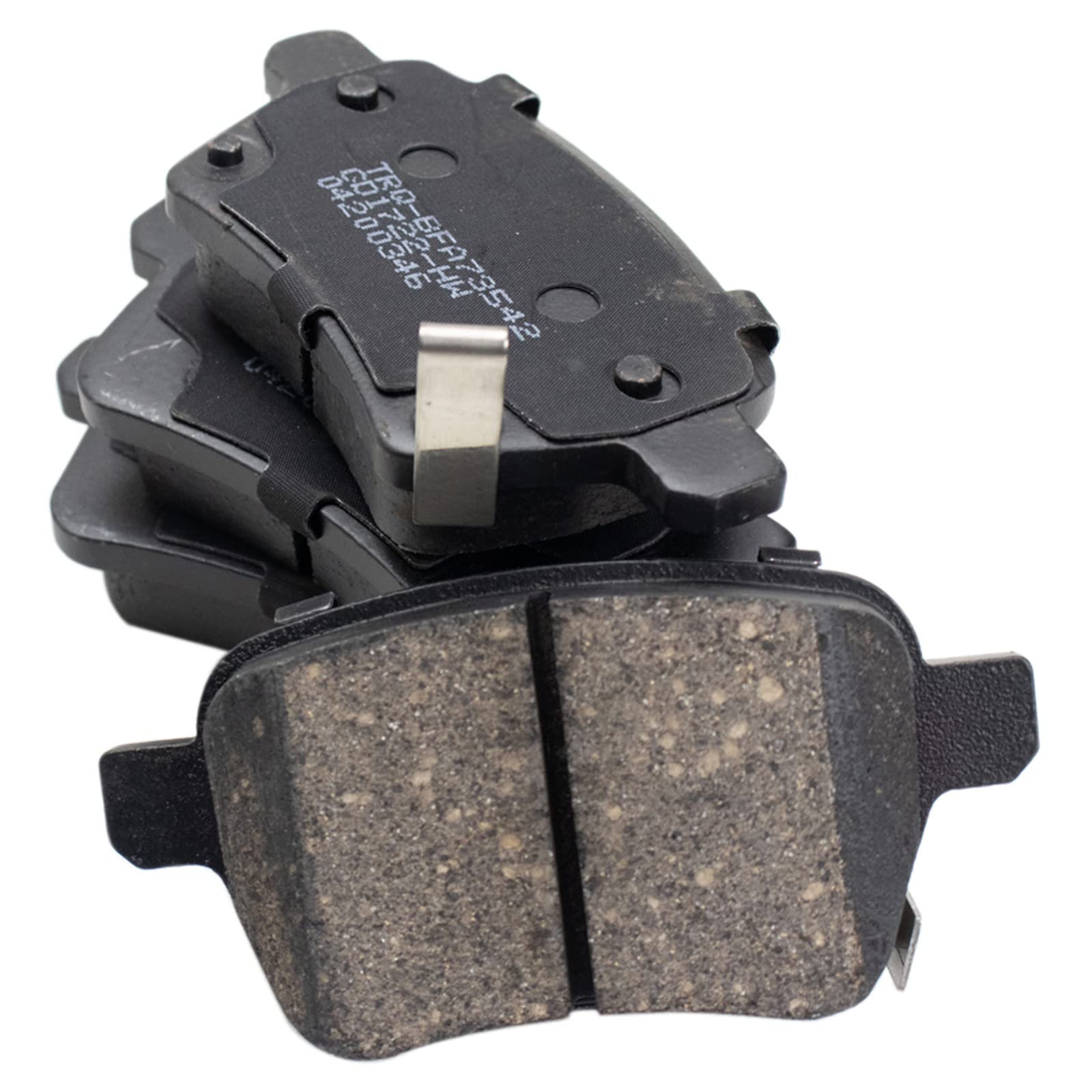 TRQ Rear Brake Pads Ceramic Compatible with 2014-2020 Fiat 500L