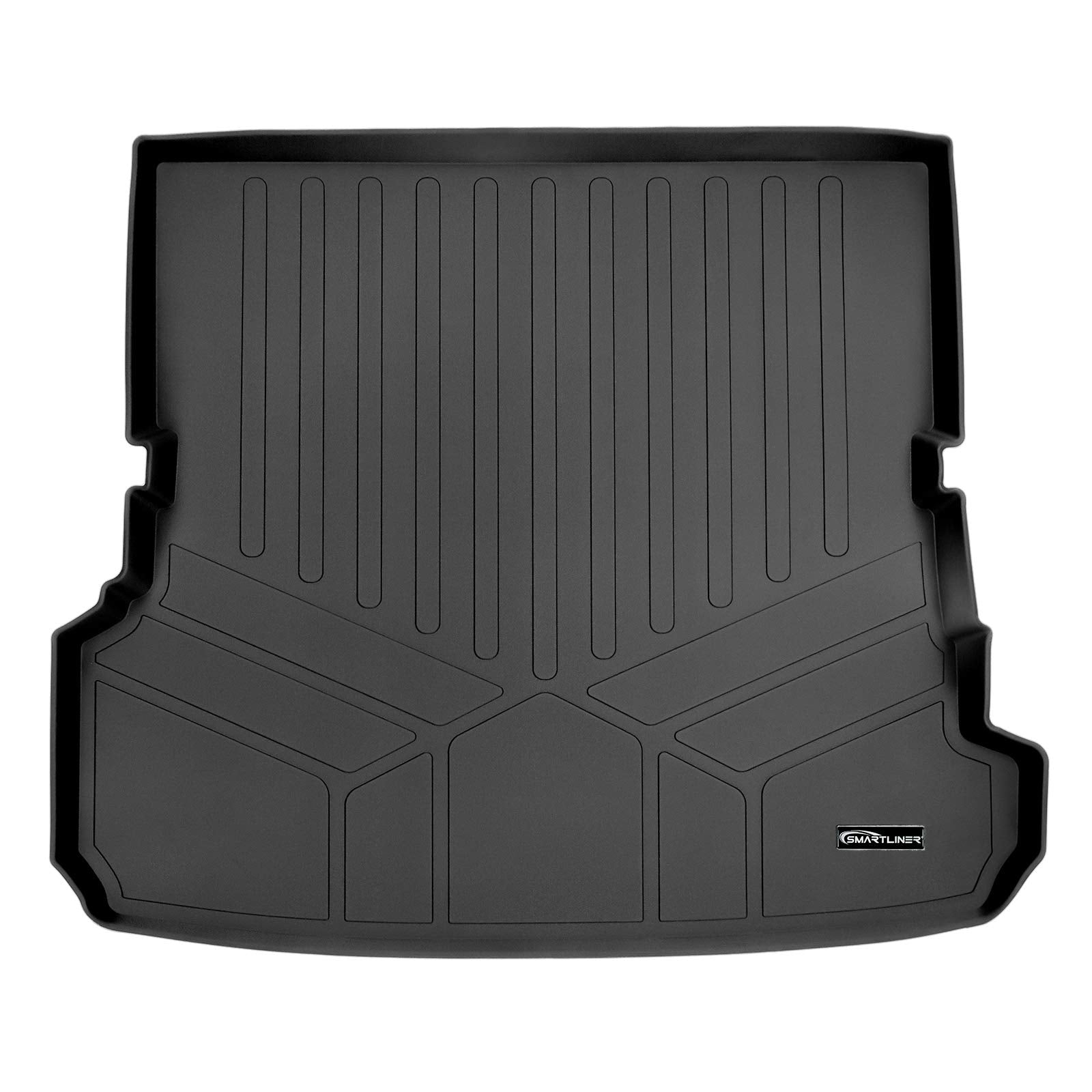 MAXLINER All Weather Custom Fit Cargo Trunk Liner Floor Mat Behind 2nd Row Black Compatible with 2017-2022 Audi Q7 - All Models