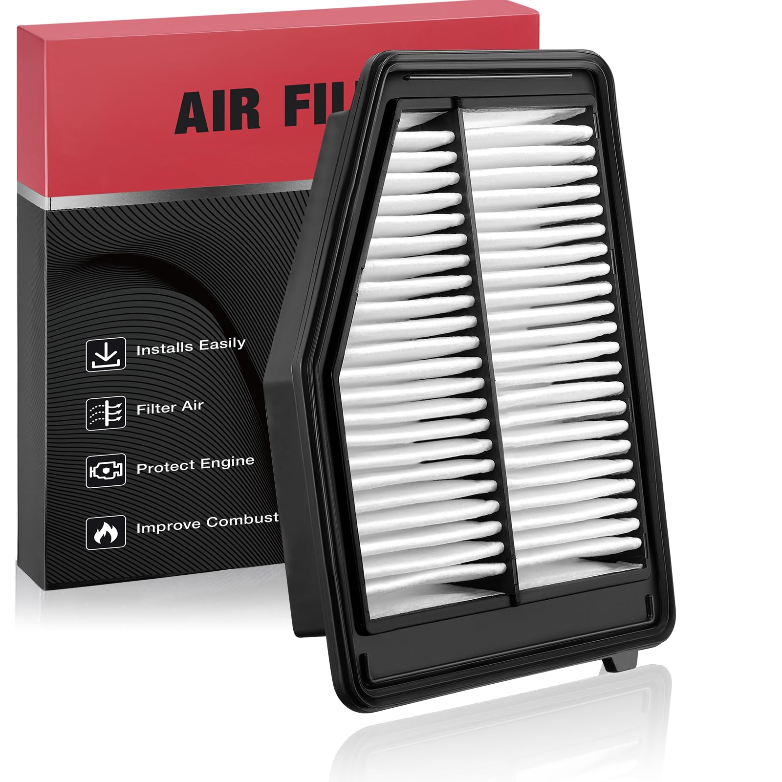 BDFHYK CA11113 Engine Air Filter Compatible with 2012-2015 Honda Civic L4 1.8L, 2013-2015 Acura ILX L4 2.0L, Replace 17220-R1A-A