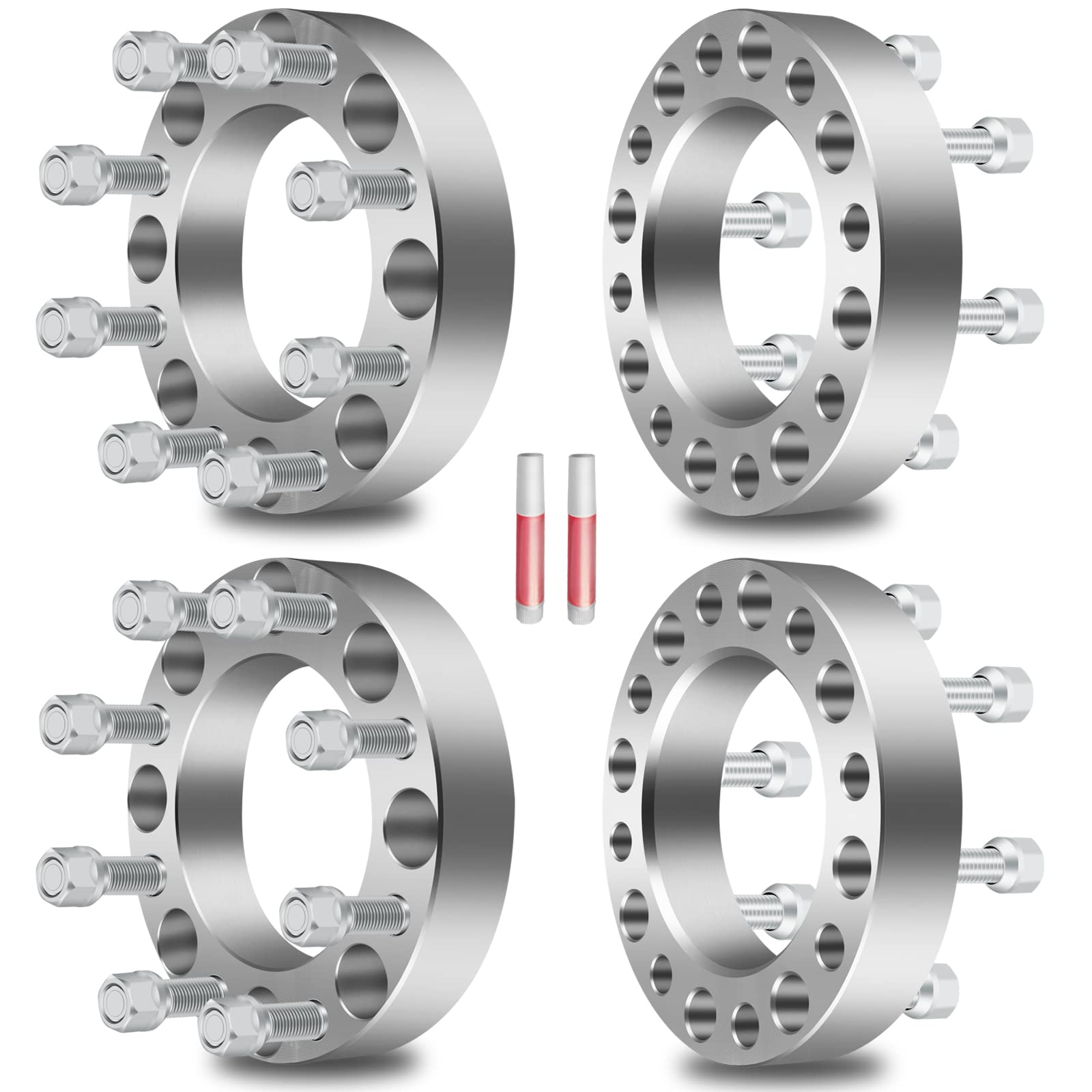 Scitoo 4X 8 Lug 1.5 Inch 8X170Mm Wheel Spacers 8X170 To 8X170 14X2 Studs 125Mm Compatible With For F250 For F350 For Excursion