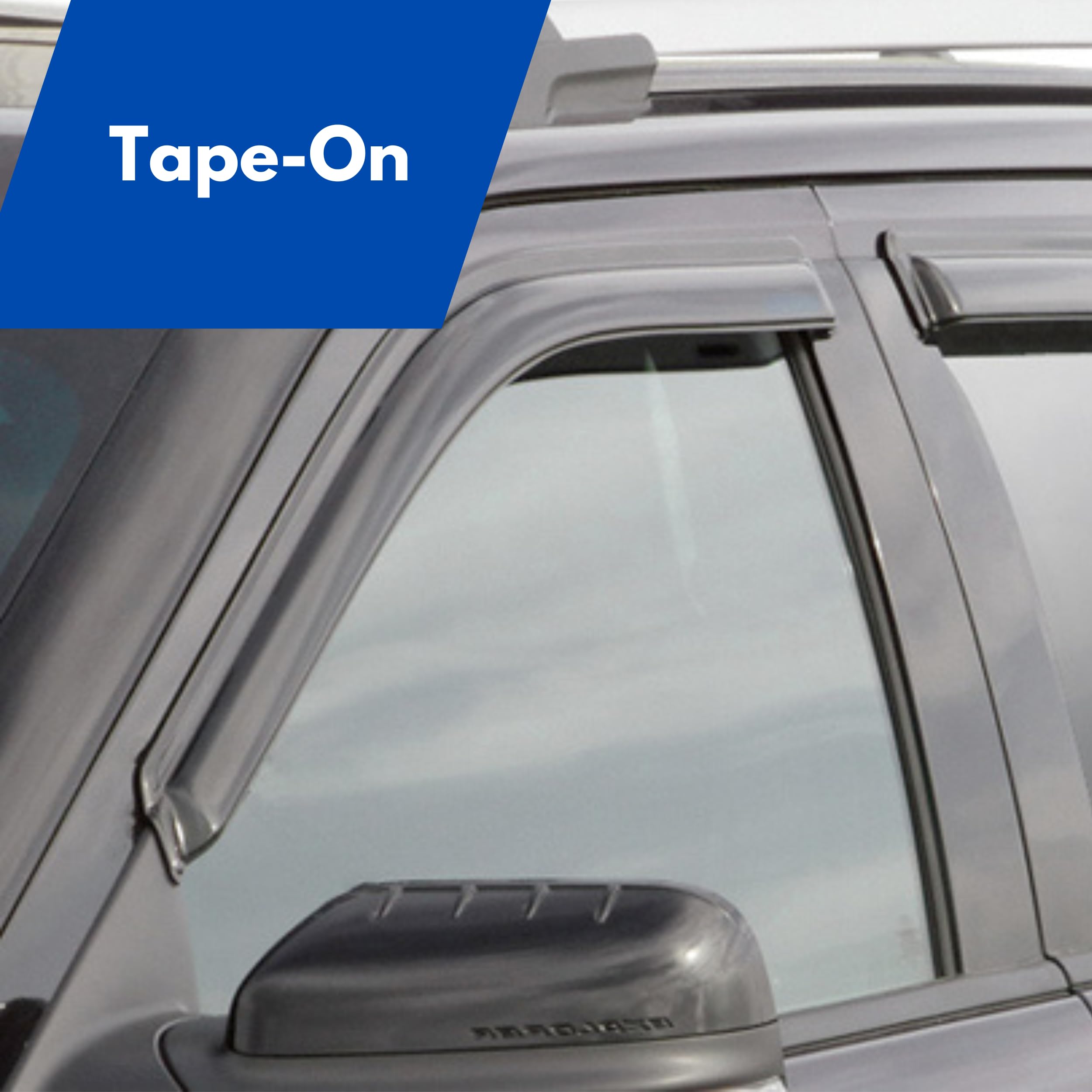 Ig Window Visor For Ford Edge 2015-2024, Rain Guard Tape-On Extra Durable Sun Wind Side Vent Window Deflector, 2015 2016 2017 20