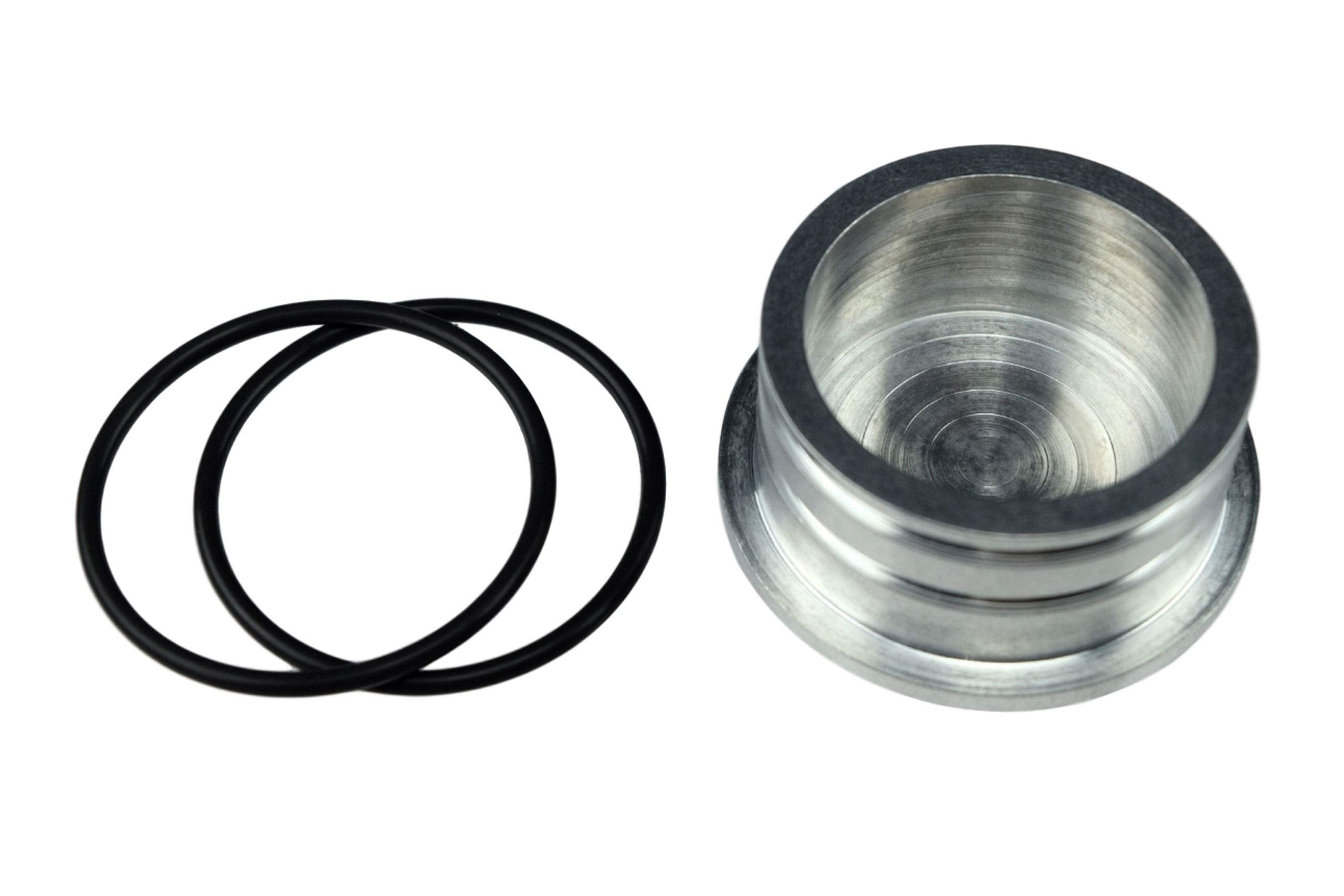 ICT Billet Duramax Turbo Diesel 2004.5-10 LBZ LLY LMM Mouth Piece Resonator Noise Reduction Plug Cover Cap 6.6L Seal Billet Alum
