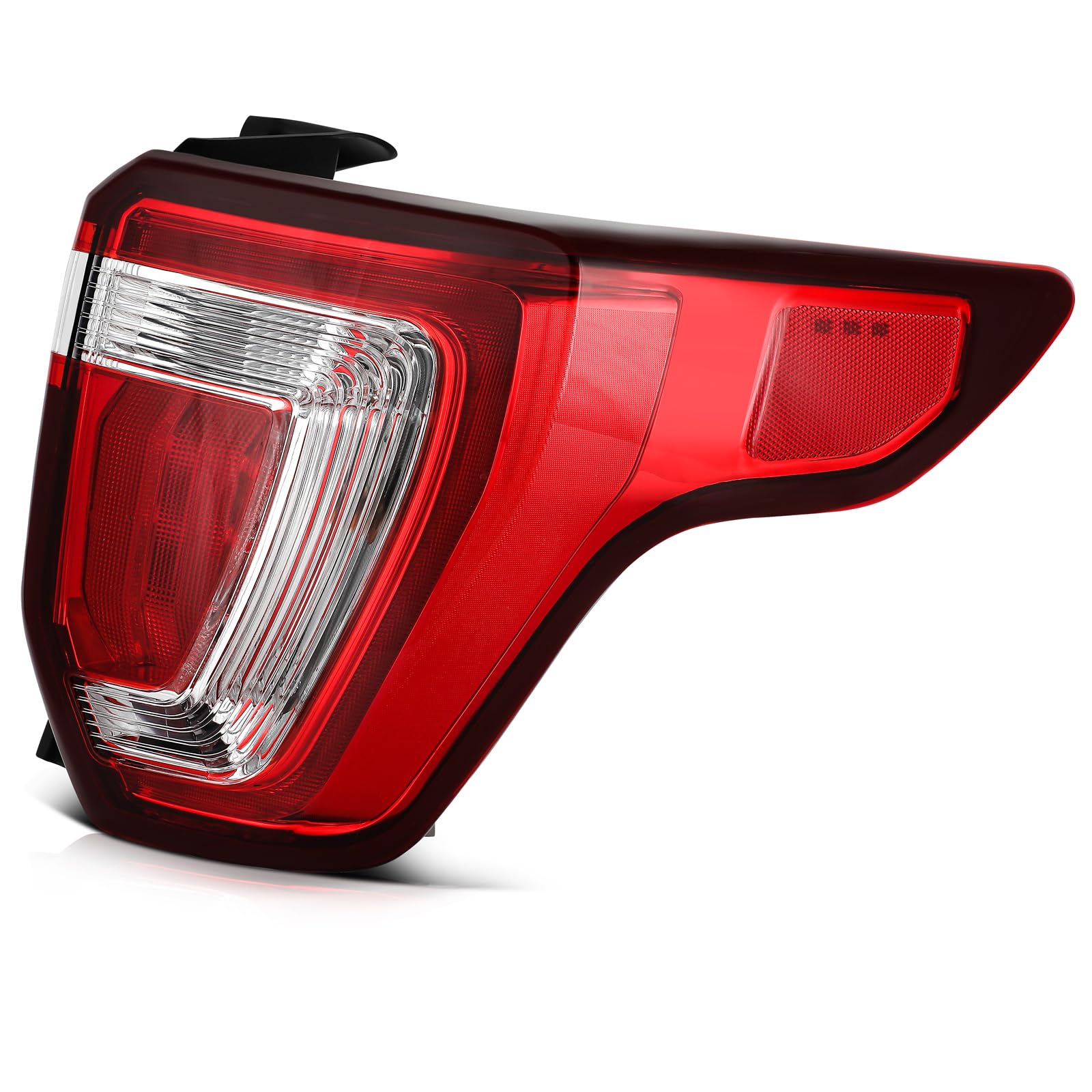 LBRST Tail Light Assembly Fit 2016-2019 for Explorer Passenger Side Tail Light Black Housing Red Lens FO2801251