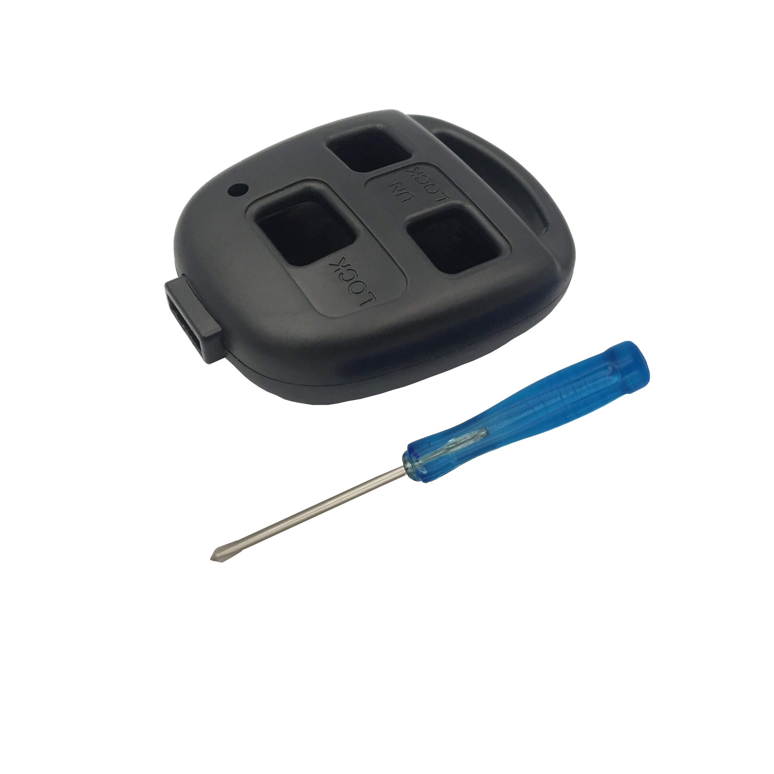 Qixiubia Replacement Keyless Entry Remote Lexus Keys Housing With Screwdriver Fit For Lexus Gs300 Gs400 Gs430 Gx470 Is300 Ls400 Ls430 Lx470 Rx300 Rx330 Rx350 Rx400H Rx450H Sc430 Key Fob Case(2Pcs)