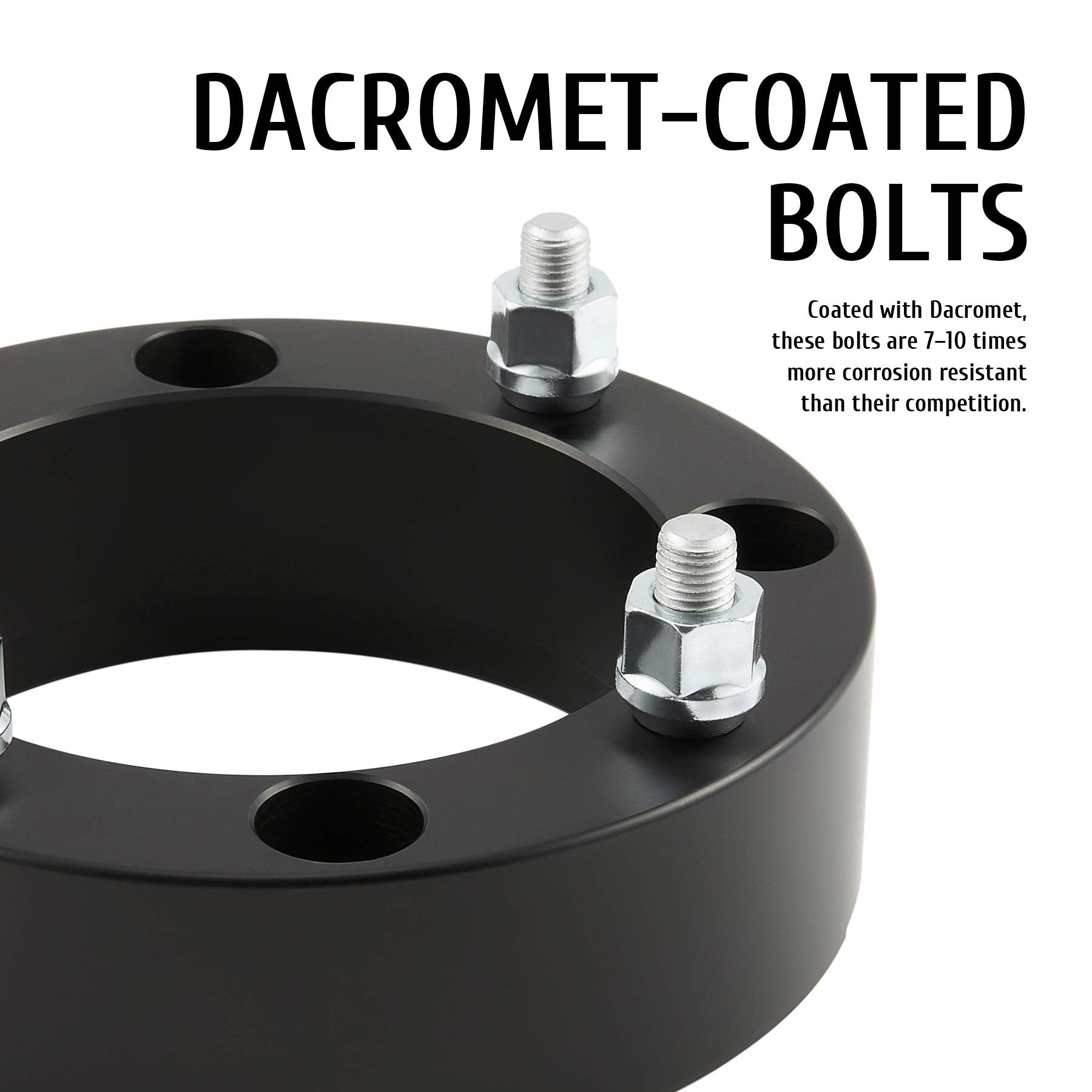 Orion Motor Tech 2" Black ATV Wheel Spacers Kit for Polaris Ranger/RZR XP 1000, 4x156, T6 Billet Aluminum, Set of 4