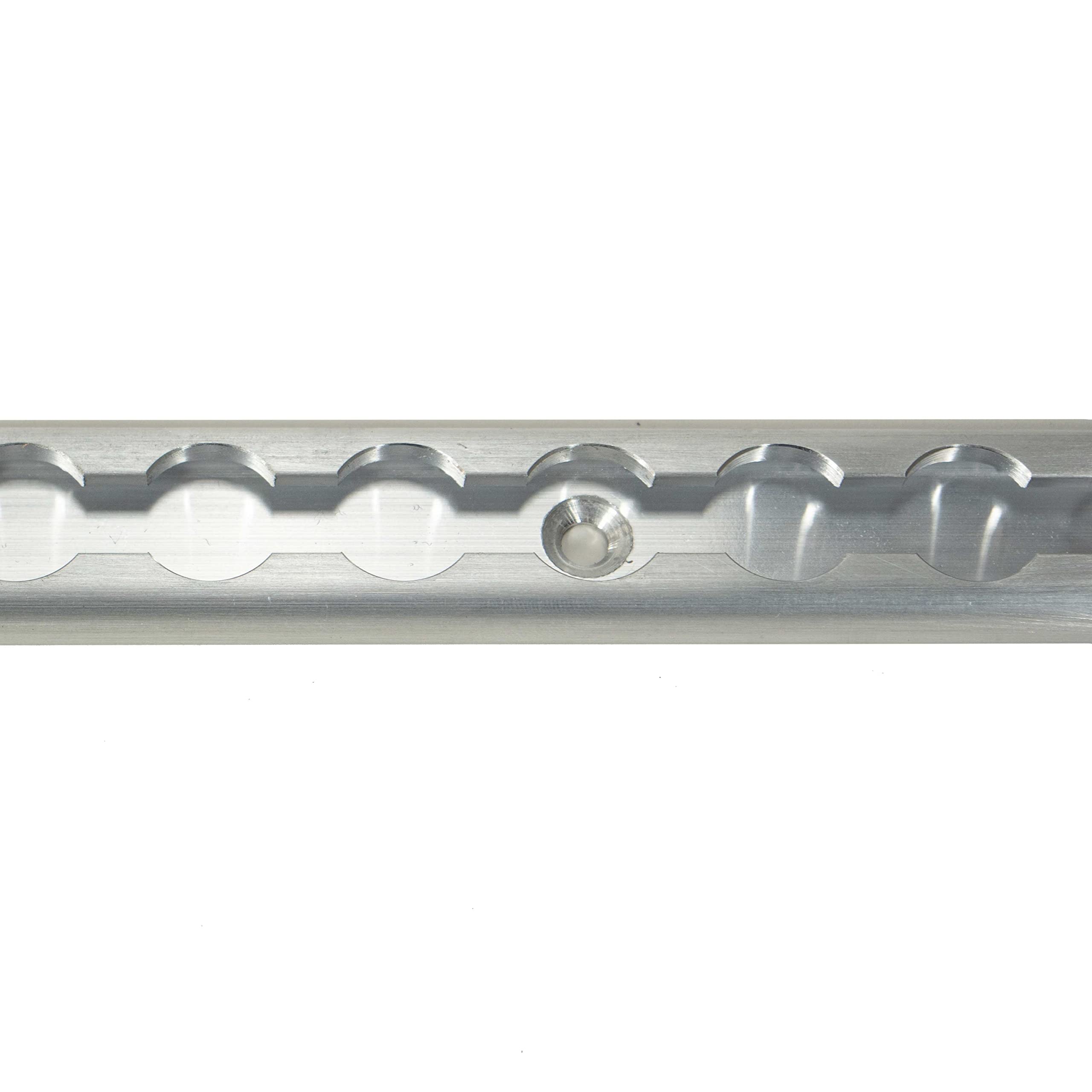 Us Cargo Control L Track Tie Down System, Includes (4) Usa Made 4-Foot Aluminum L-Track And (4) Silver Single Stud O-Ring Fittin