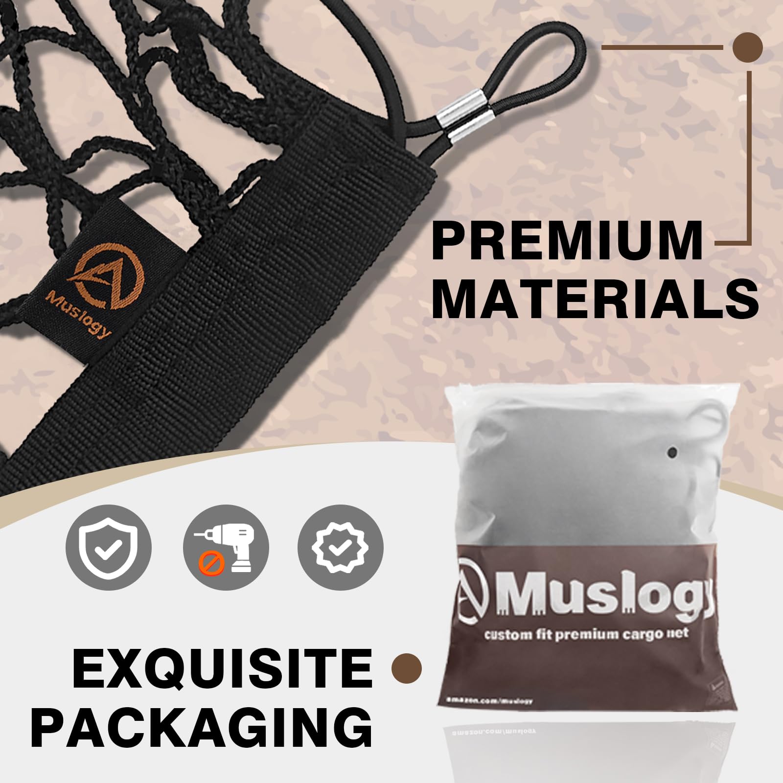 Muslogy Envelope Style Trunk Cargo Net Compatible With 2018-2024 2025 Toyota Camry Accessories Custom Fit Trunk Organizer Upgrad