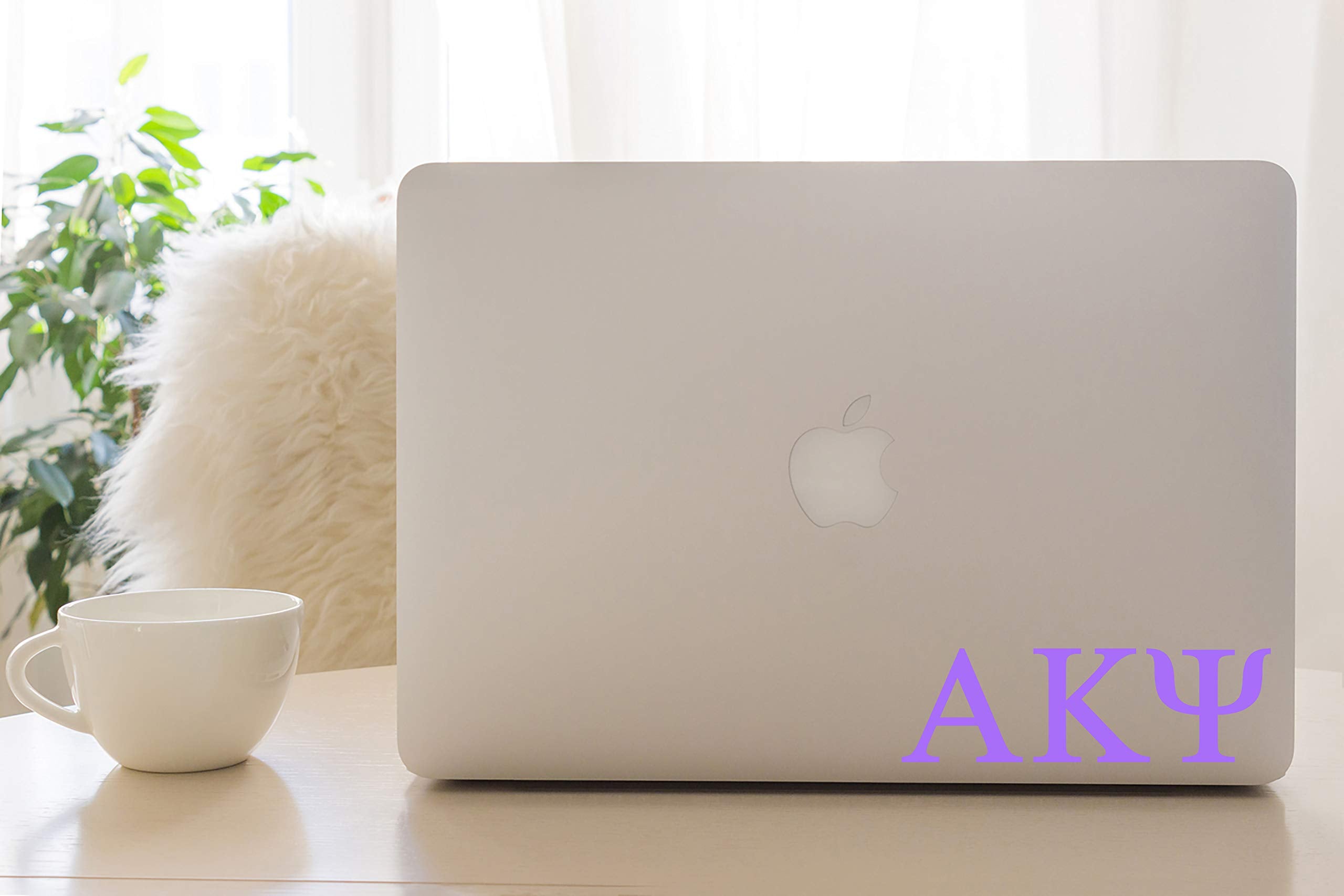 Pro-Graphx Alpha Kappa Psi Greek Sorority Sticker Decal, 2.5 Inches Tall, Lilac