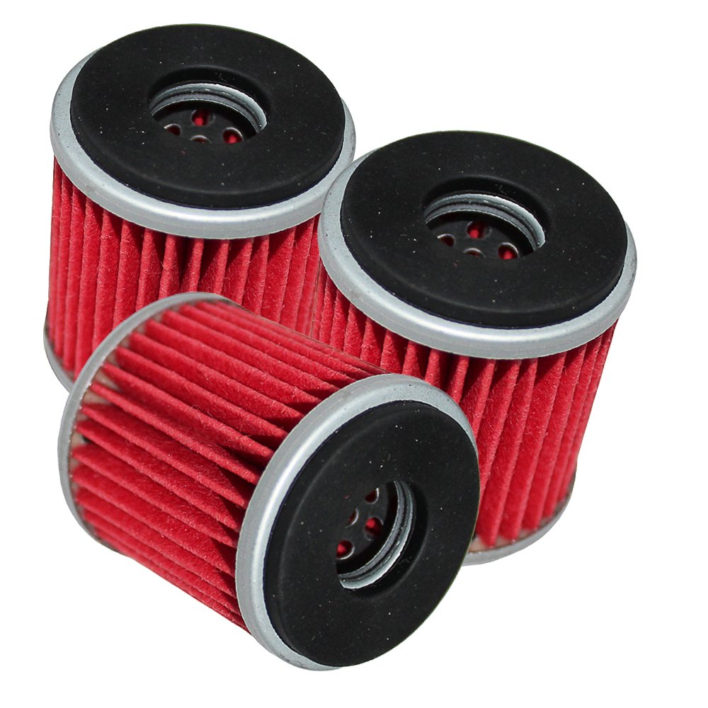 Caltric 3 Pack Oil Filter Compatible With Yamaha 250 Yz250F Yz-250F 450 Yz450F Yz-450F 50Th Anniversary 2003-2011 2013-2014